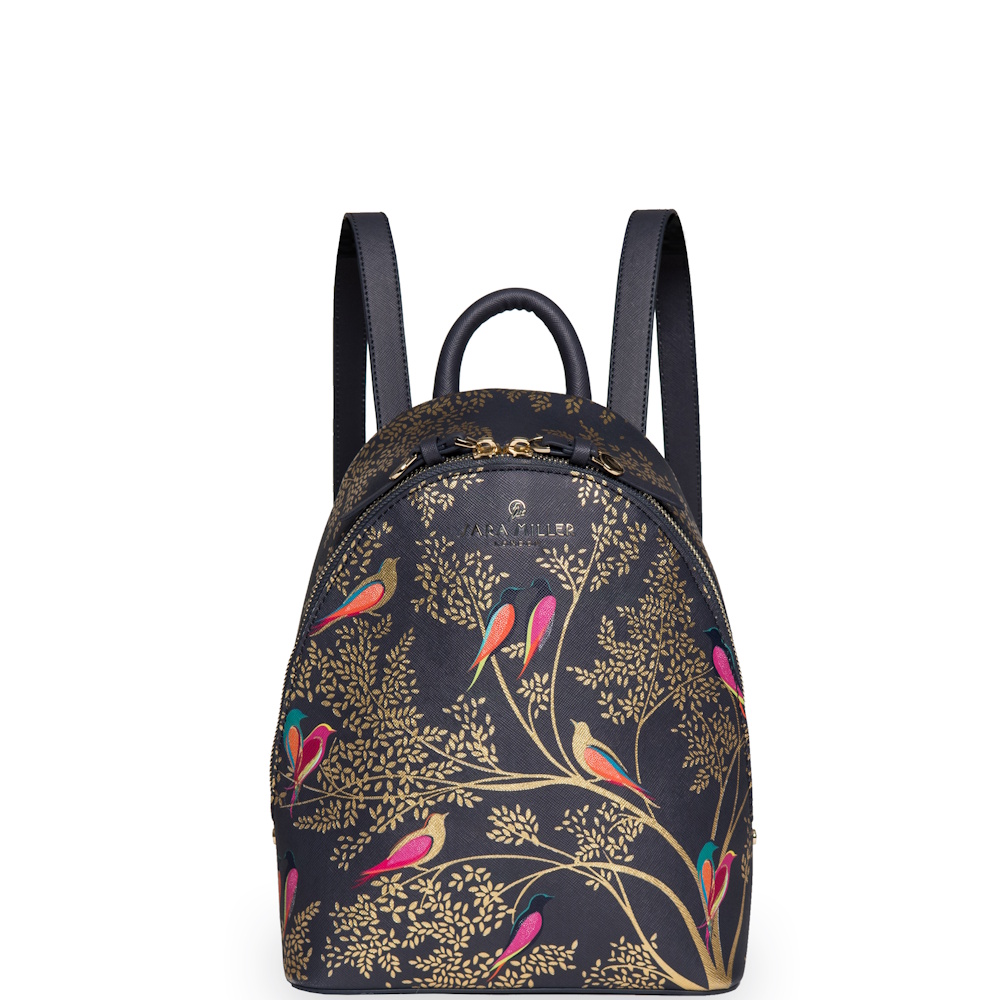 
Sara Miller Mini Backpack Smokey Blue Birds