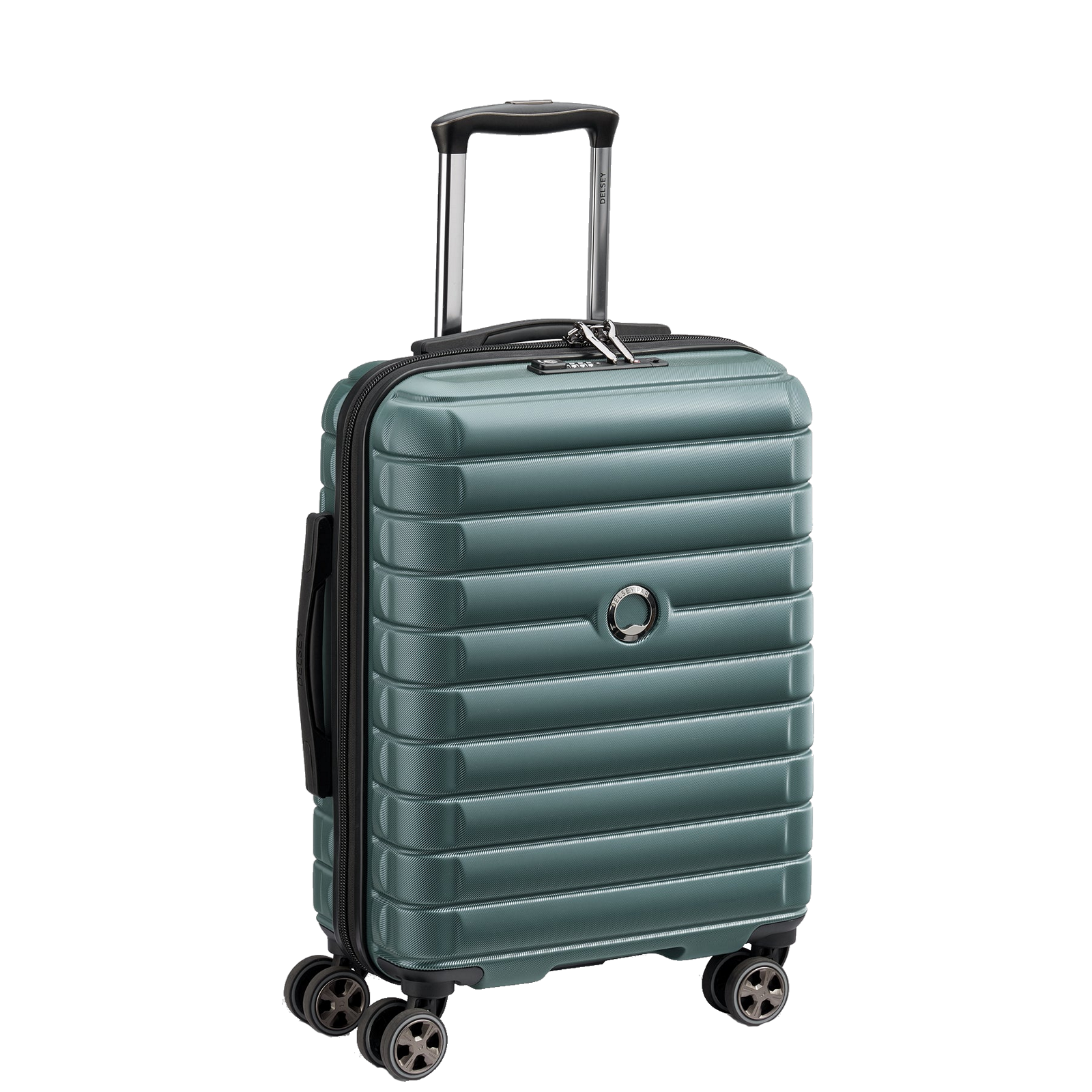 
Delsey Shadow 5.0 55cm 4 Wheel Slim Cabin Suitcase Green