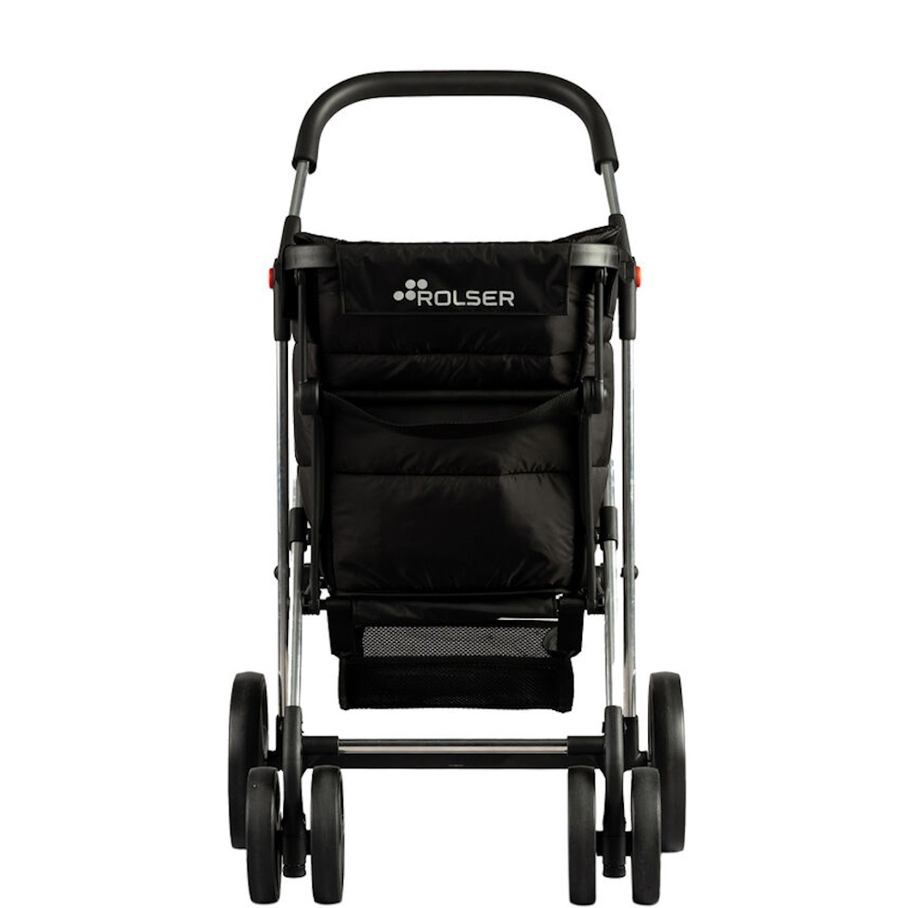 
Rolser Basket Polar 4 Big Wheel 2 Swivelling Foldable Shopping Trolley Polar Black