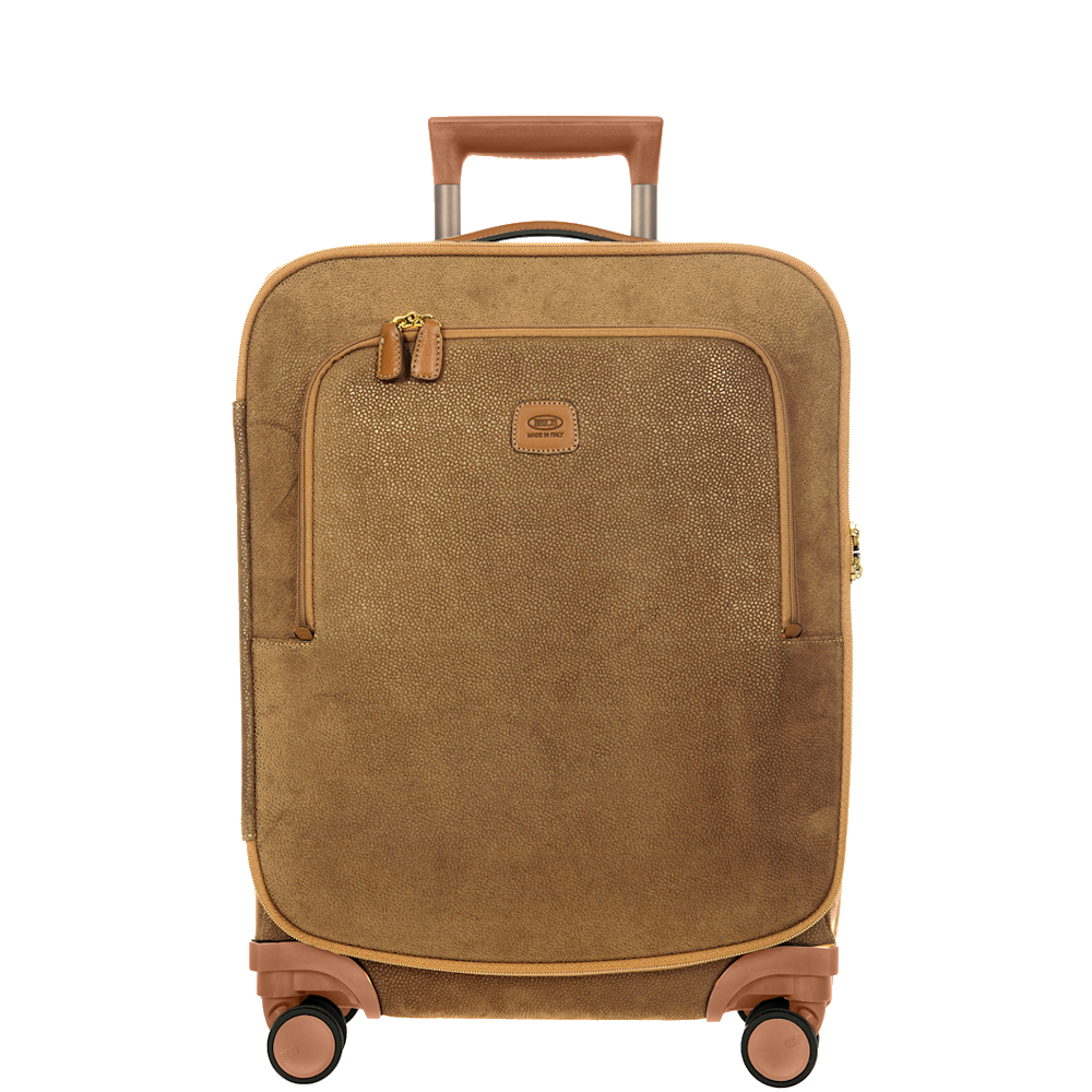 
Bric’s Life 55cm Spinner Compound Cabin Suitcase Camel