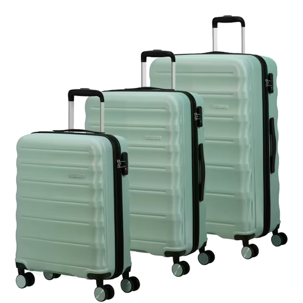 American Tourister Speedlink 3 Piece Luggage Set Mint Greenn