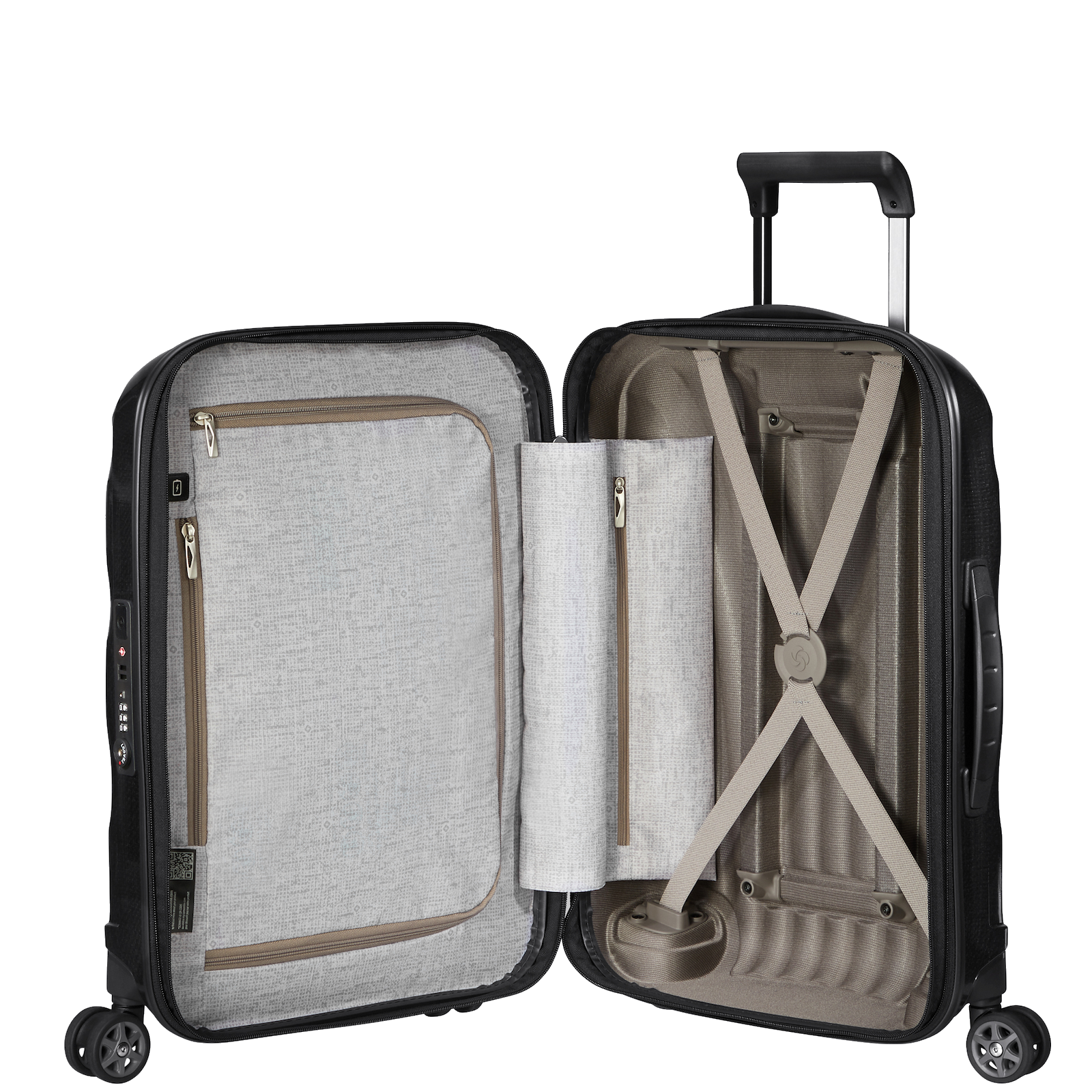 
Samsonite C-Lite 55cm 4 Wheel Expandable Cabin Suitcase Black