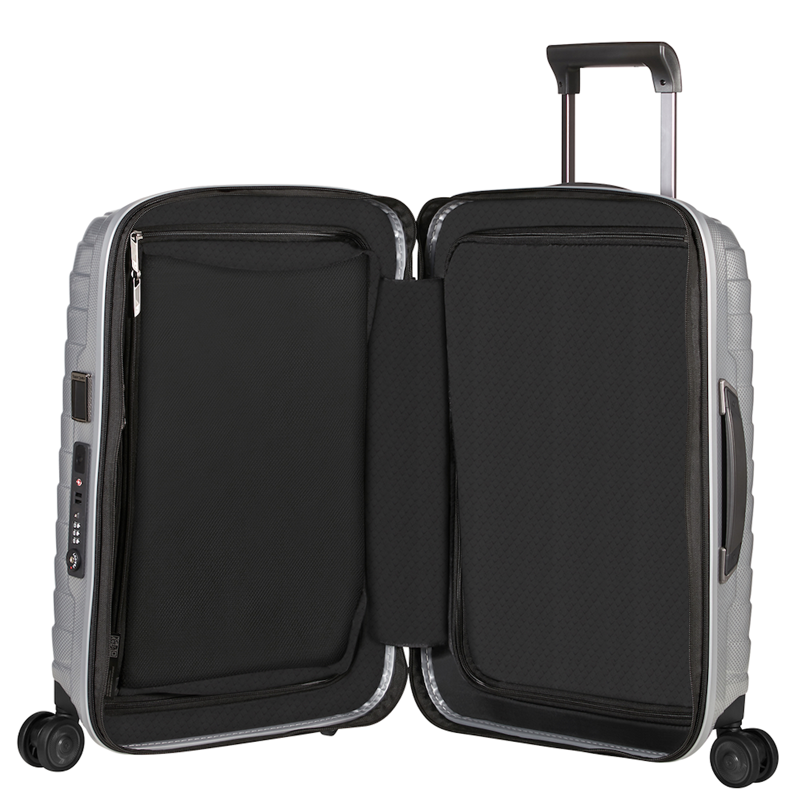 
Samsonite Proxis 4 Wheel 55cm Expandable Cabin Suitcase Silver