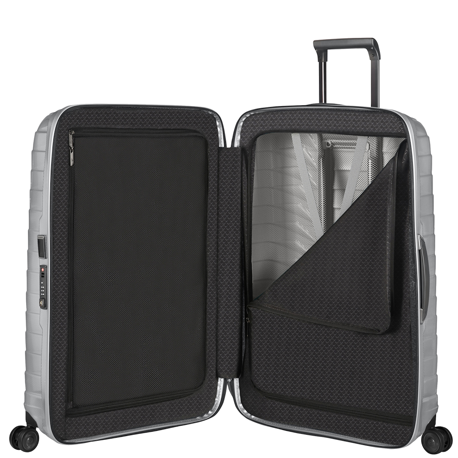
Samsonite Proxis 4 Wheel 75cm Suitcase Silver