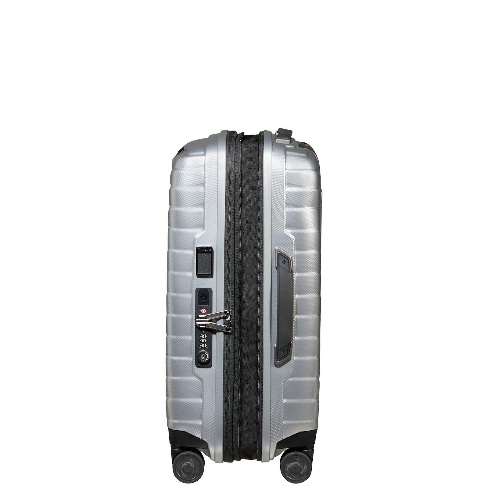 
Samsonite Proxis 4 Wheel 55cm Exp 35cm Cabin Suitcase Silver