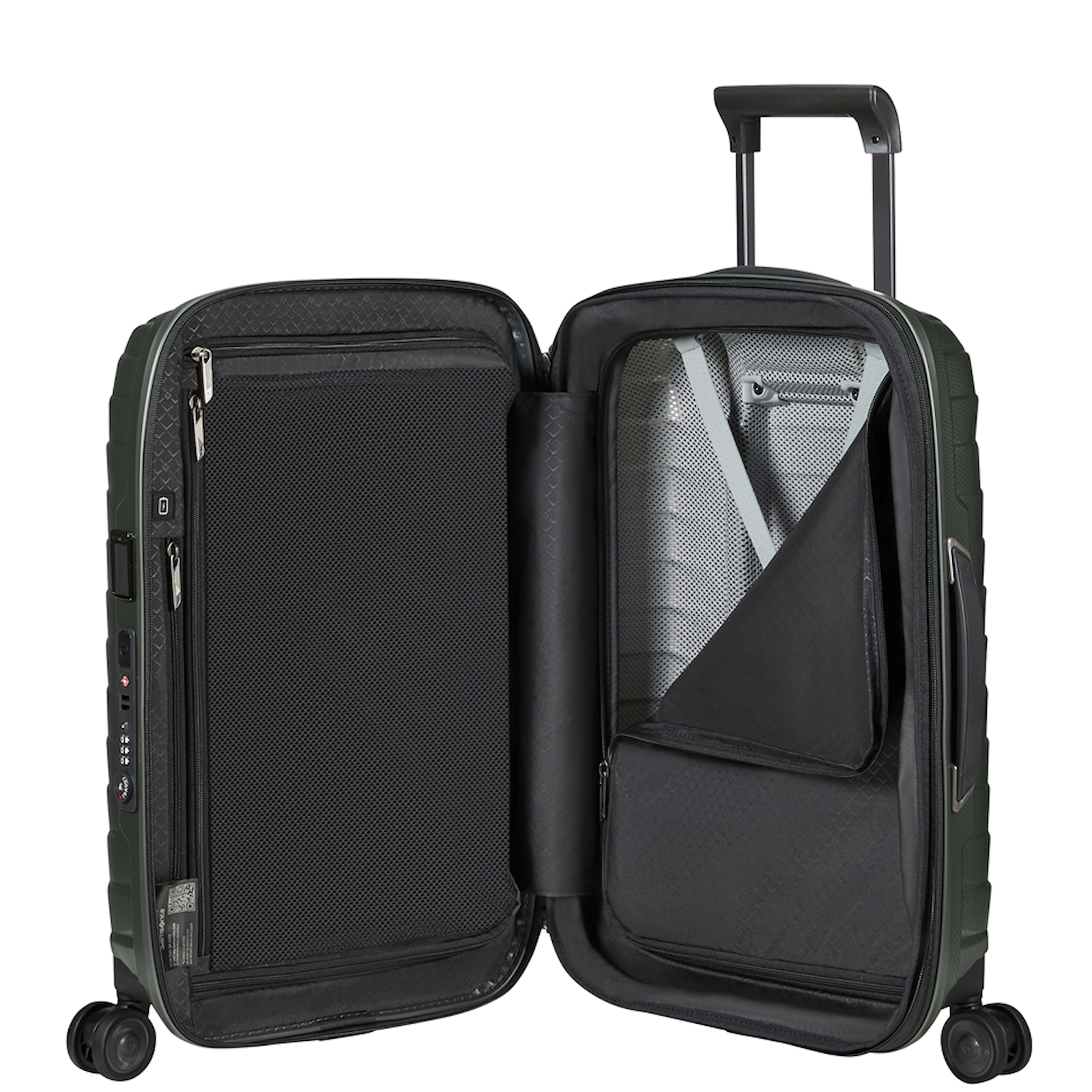 
Samsonite Proxis 4 Wheel 55cm Exp 35cm Cabin Suitcase Matt Climbing Ivy