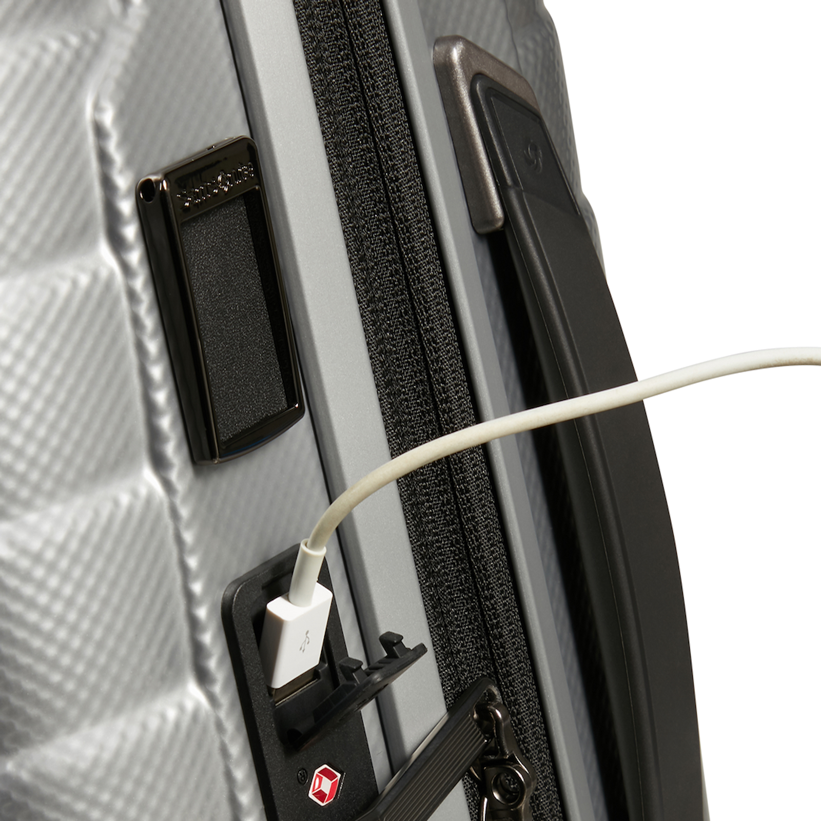 
Samsonite Proxis 4 Wheel 55cm Exp 35cm Cabin Suitcase Silver