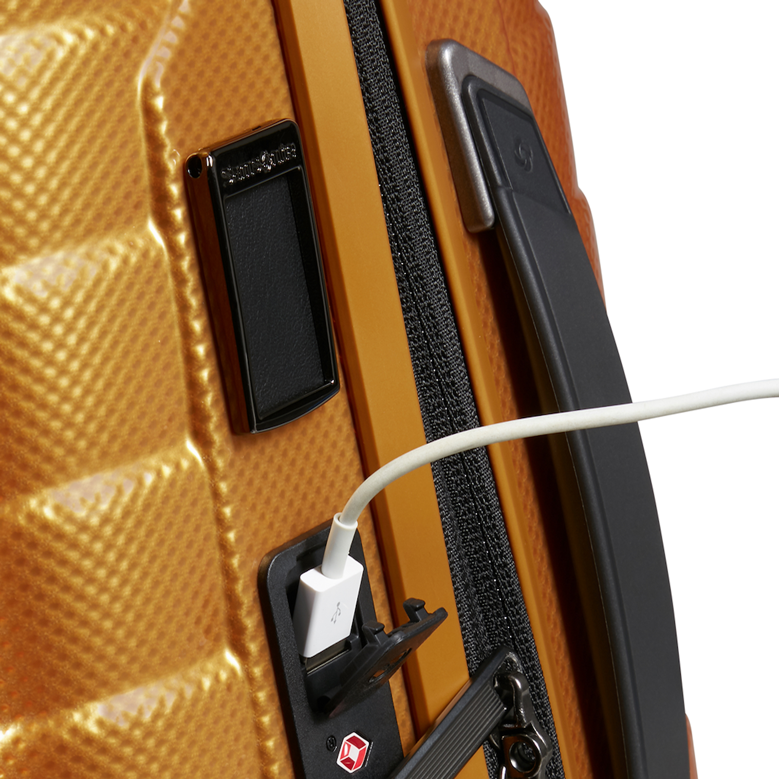 
Samsonite Proxis 4 Wheel 55cm Exp 35cm Cabin Suitcase Honey Gold