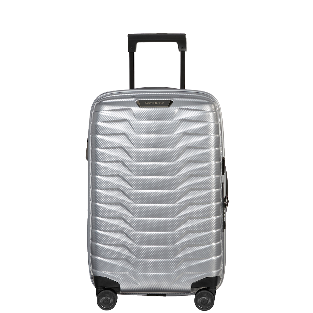 
Samsonite Proxis 4 Wheel 55cm Exp 35cm Cabin Suitcase Silver