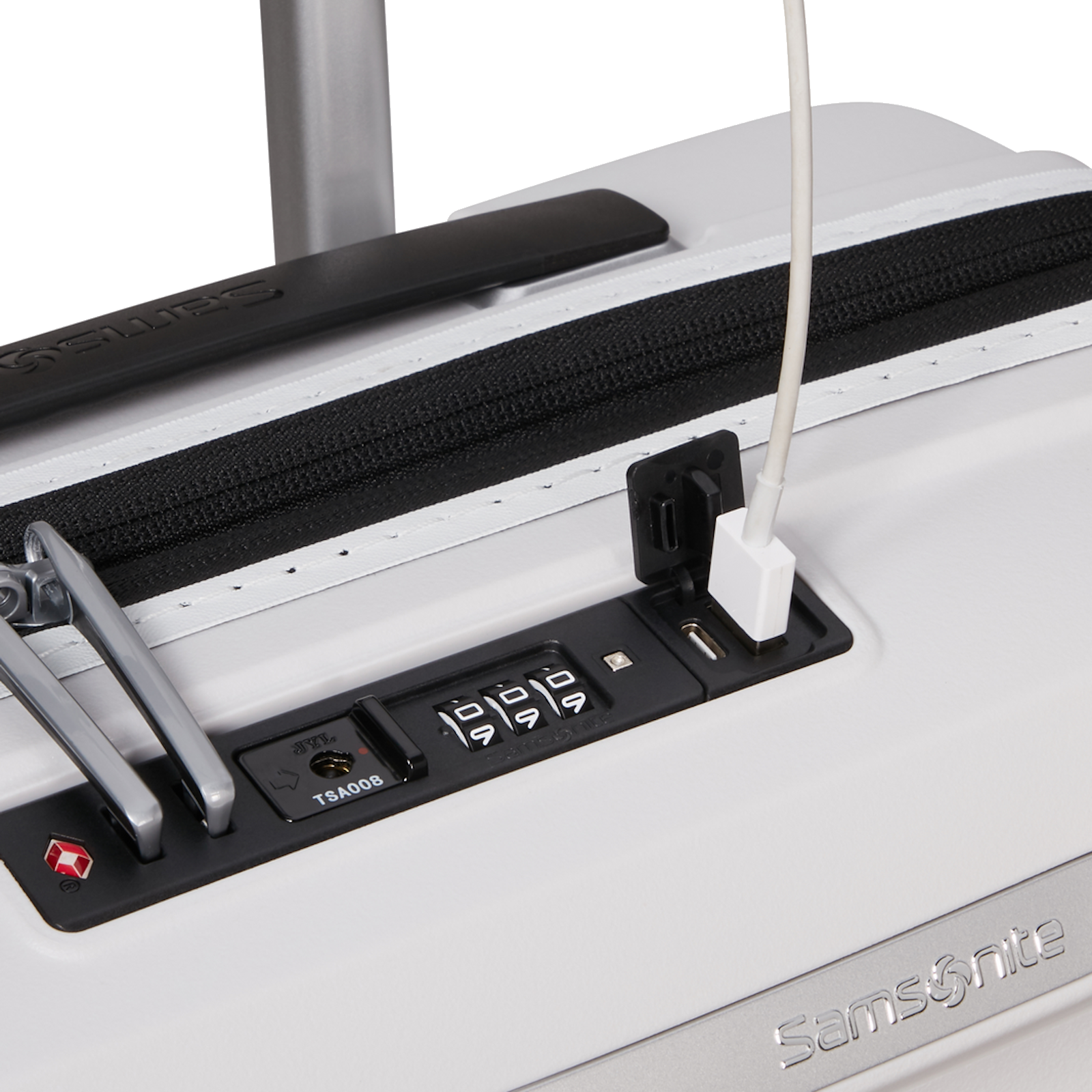 
Samsonite Upscape Expandable 55cm Cabin Suitcase Cloud White