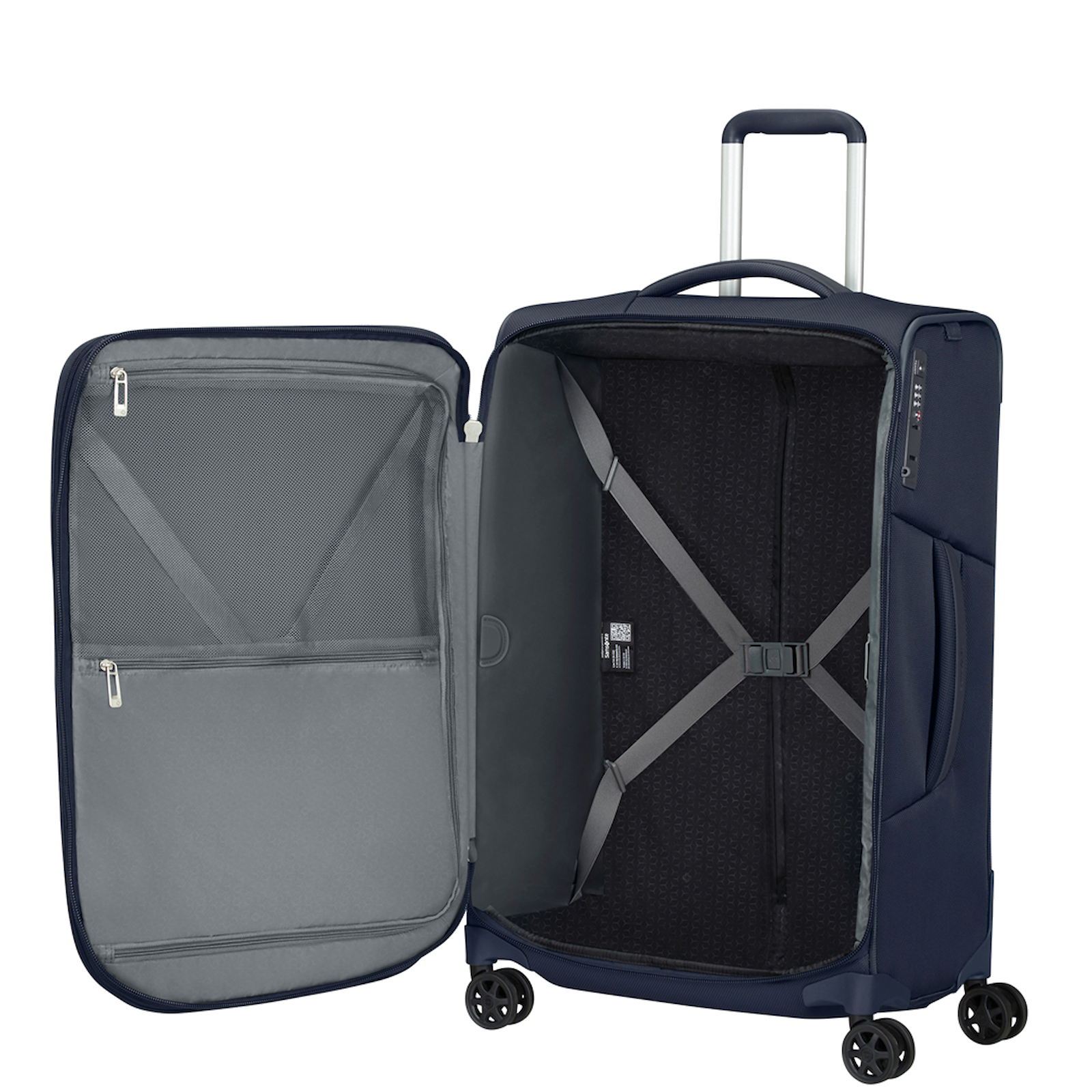 
Samsonite Respark 67cm Expandable Suitcase Midnight Blue