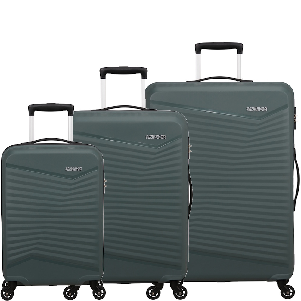 American Tourister Jet Driver 2.0 3 Piece Luggage Set Flame Dark Olive