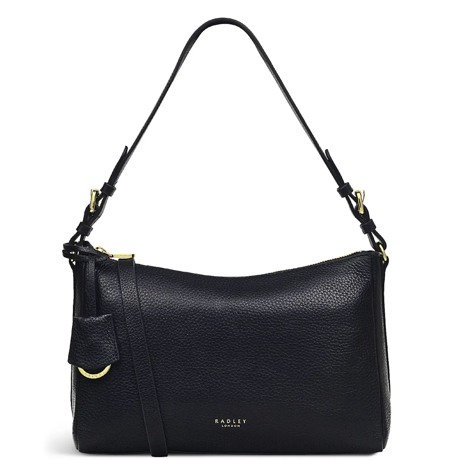 Radley Dukes Place Medium Ziptop Shoulder Bag Black