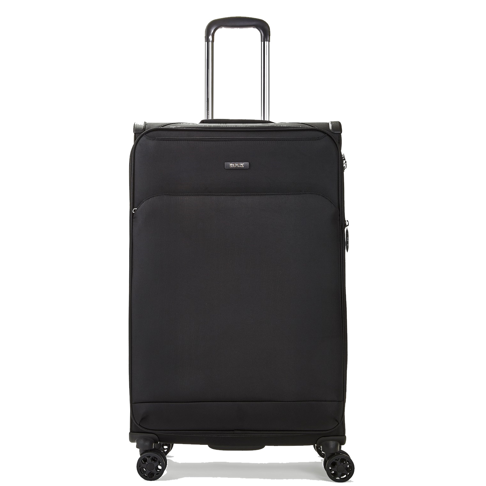 Rock Georgia 80cm Expandable Large Suitcase Black