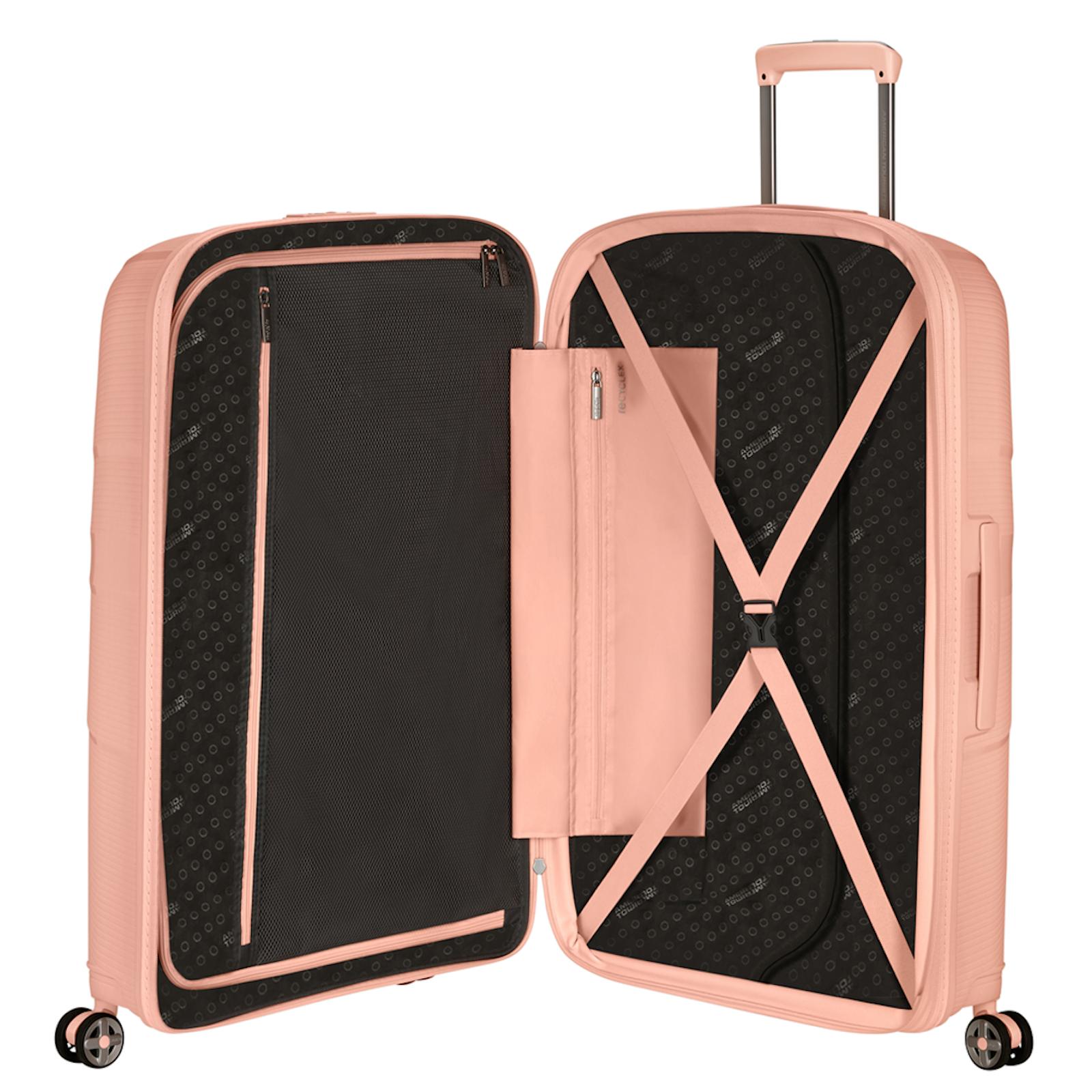 
American Tourister Starvibe 77cm Suitcase Metallic Peach