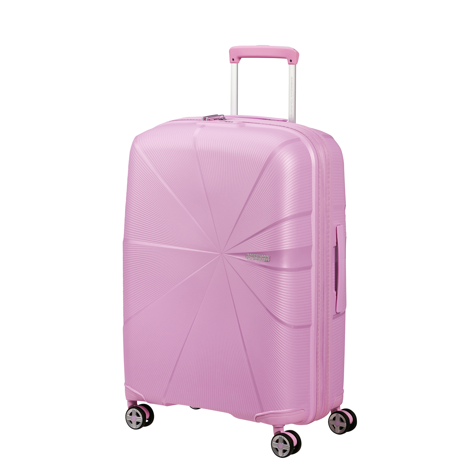 
American Tourister Starvibe 67cm Exp Suitcase Metallic Pastel Lavender