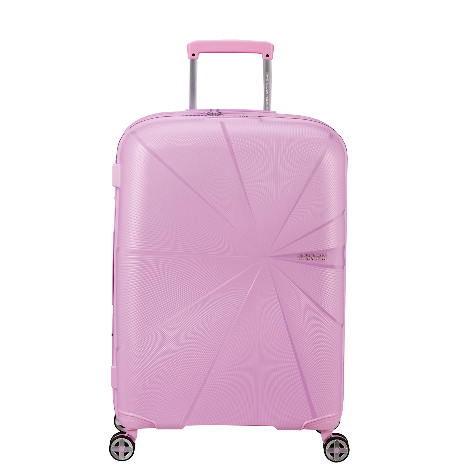 
American Tourister Starvibe 67cm Exp Suitcase Metallic Pastel Lavender