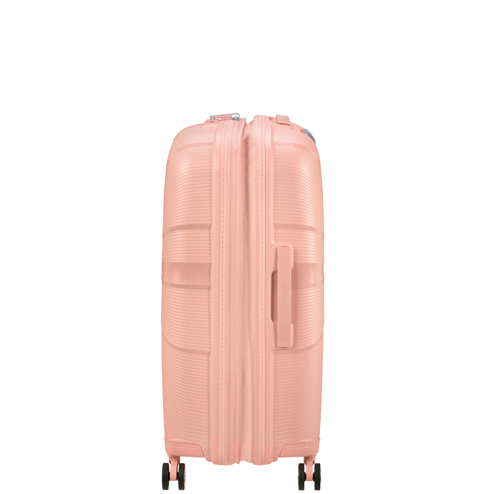 
American Tourister Starvibe 67cm Exp Suitcase Metallic Peach