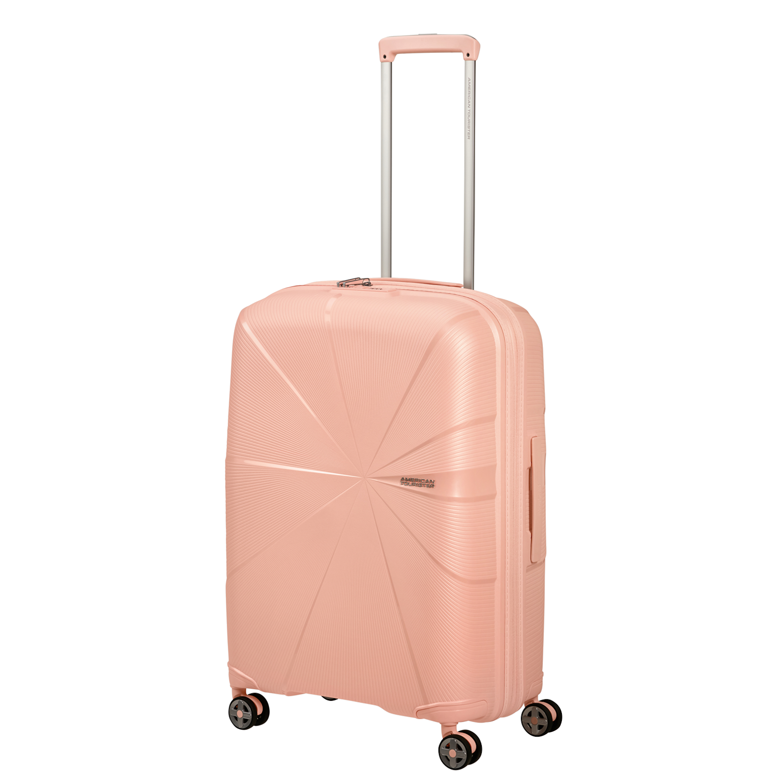 
American Tourister Starvibe 67cm Exp Suitcase Metallic Peach
