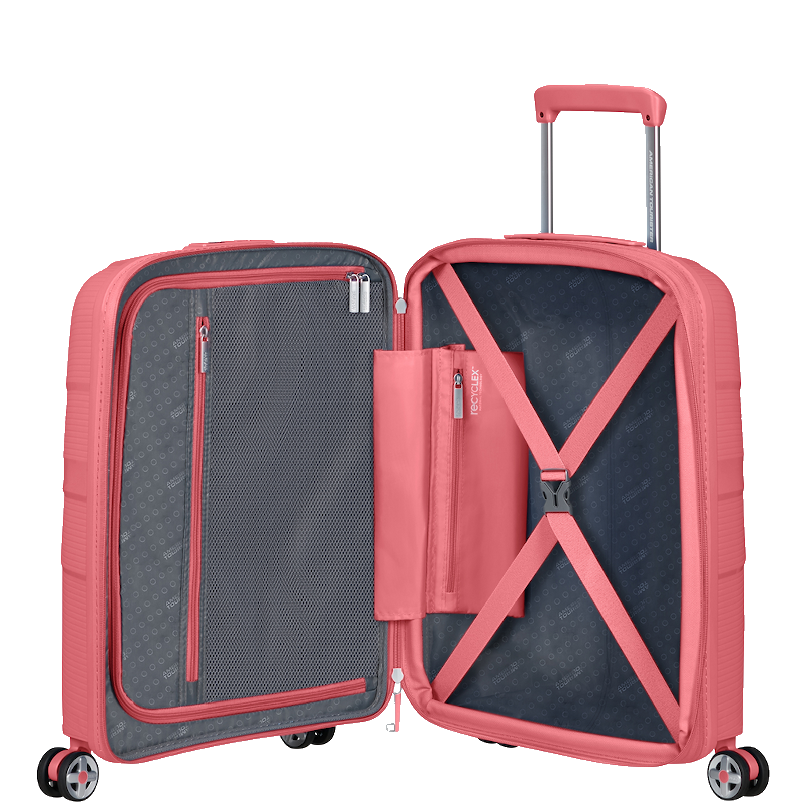 
American Tourister Starvibe 55cm Cabin Suitcase Sunkissed Coral