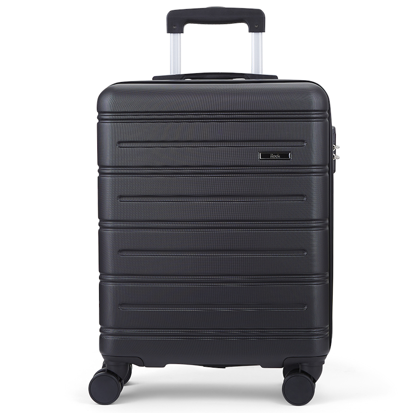 Rock Lisbon 4 Wheel Cabin Suitcase Black