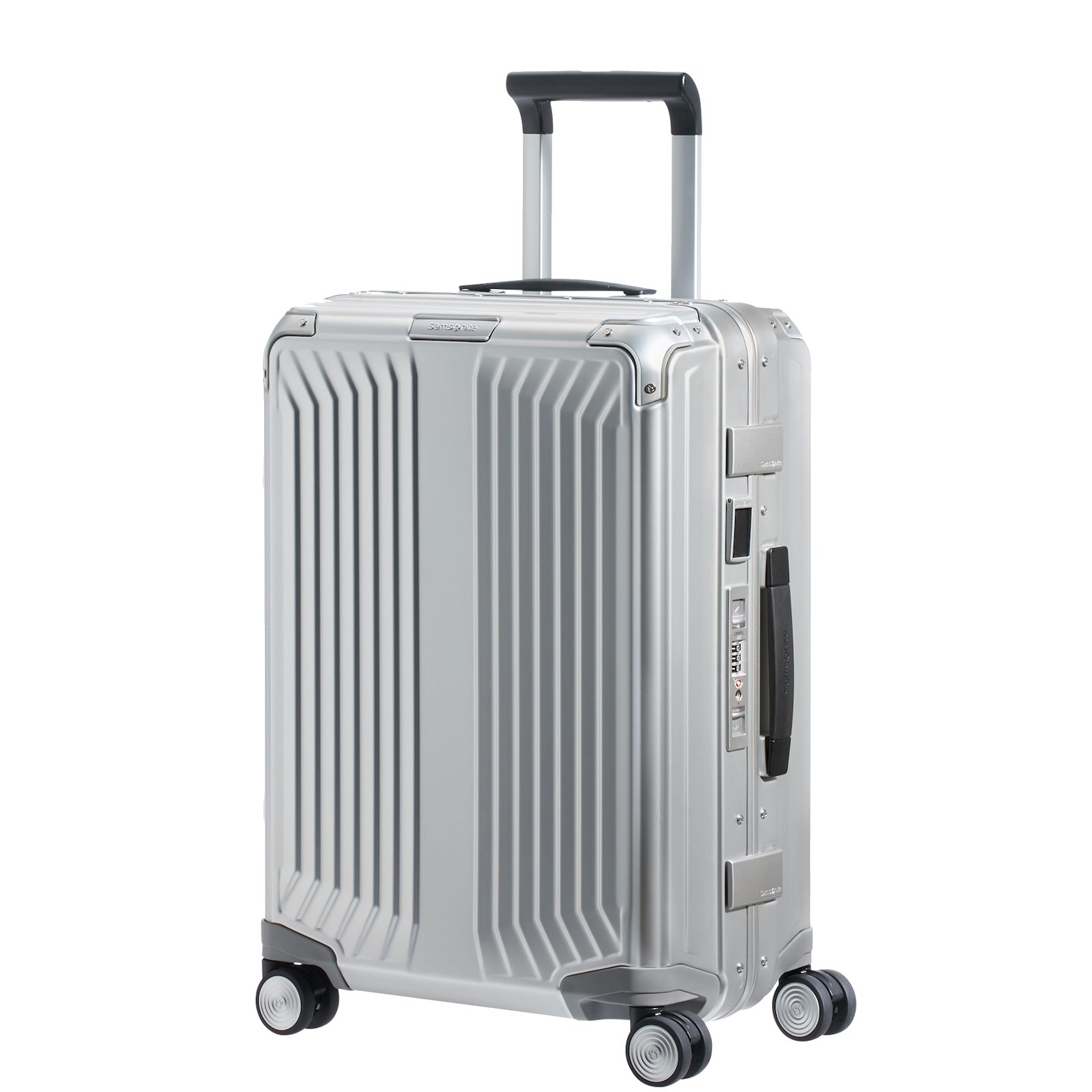 
Samsonite Lite-Box Alu 4 Wheel 55cm Cabin Suitcase Aluminium