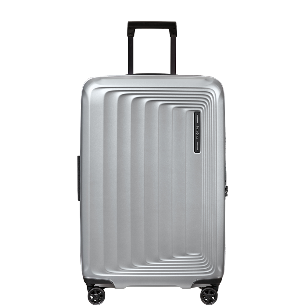 
Samsonite Nuon 69cm Expandable Medium Suitcase Matt Silver