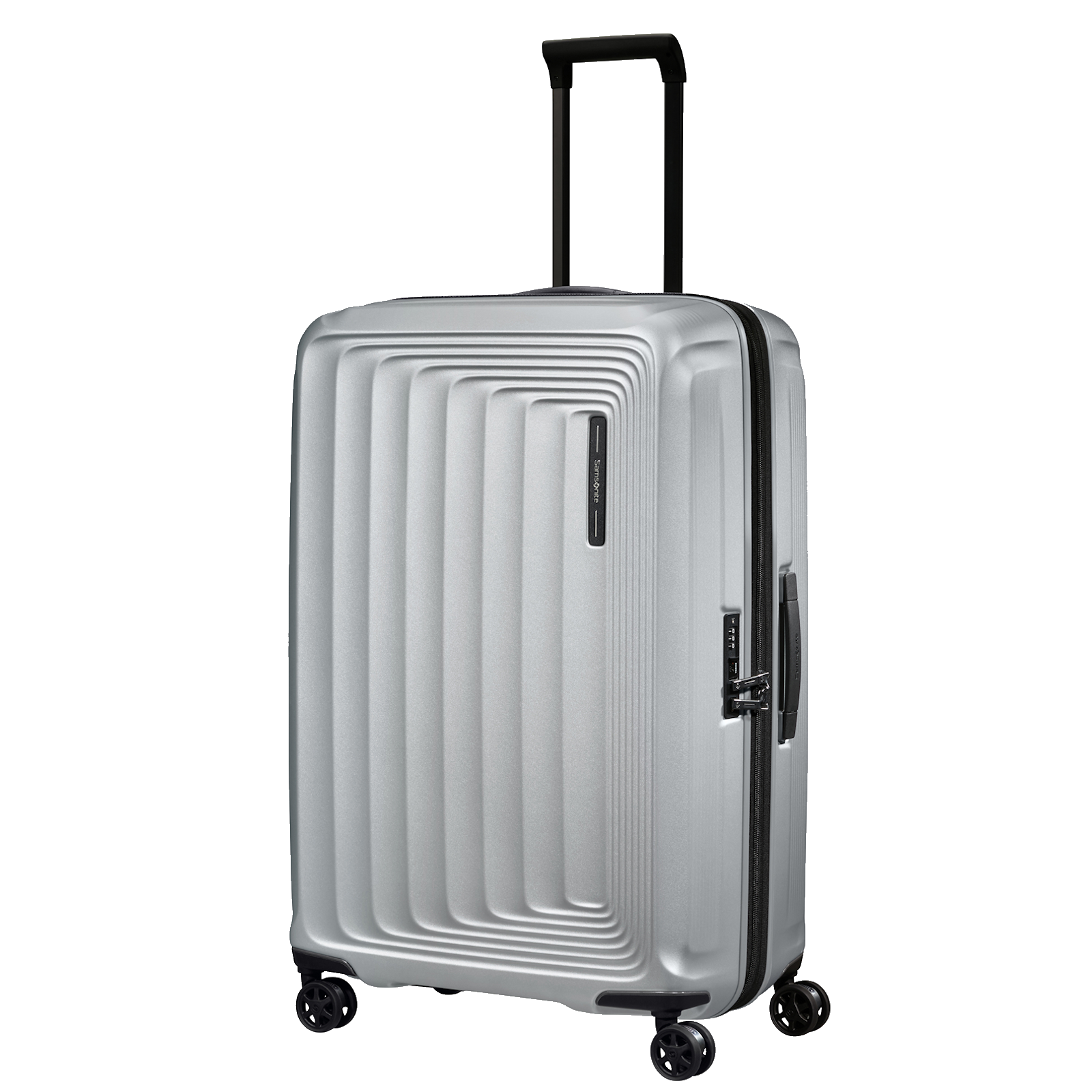 
Samsonite Nuon 75cm Expandable Large Suitcase Matt Silver