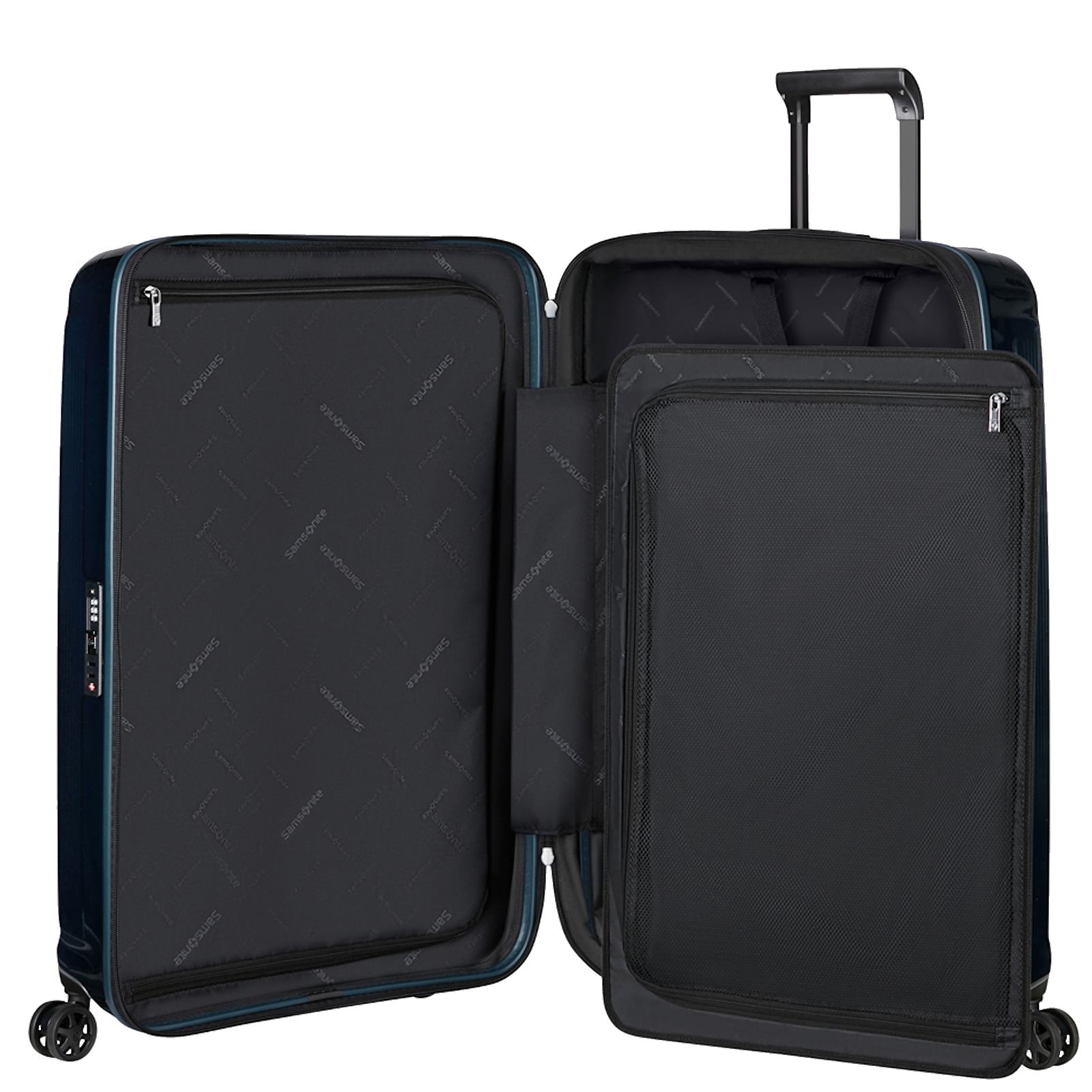 
Samsonite Nuon 75cm Expandable Large Suitcase Metallic Dark Blue
