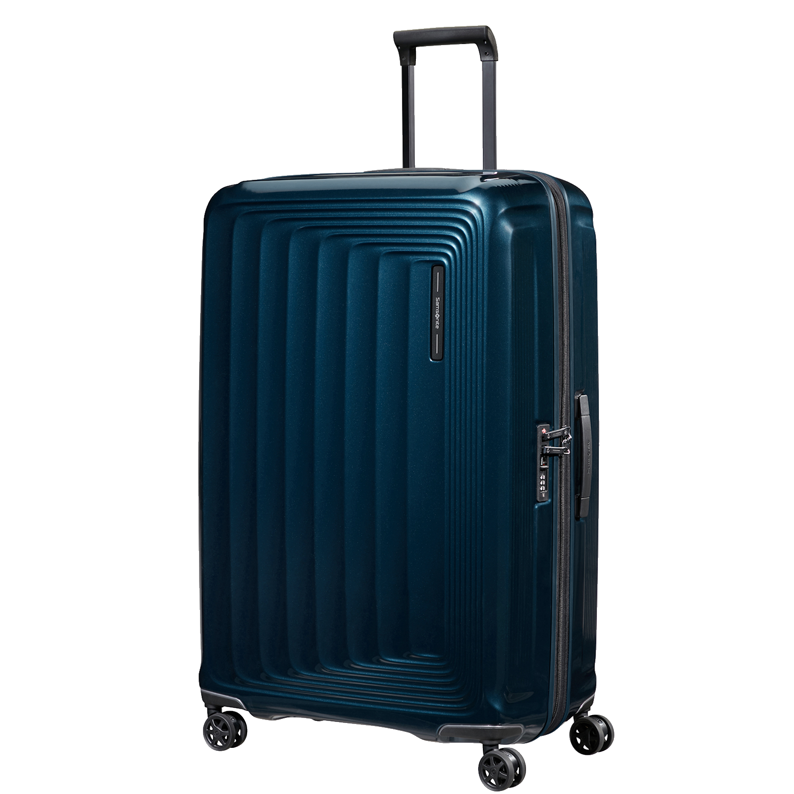 
Samsonite Nuon 81cm Expandable XL Suitcase Metallic Dark Blue