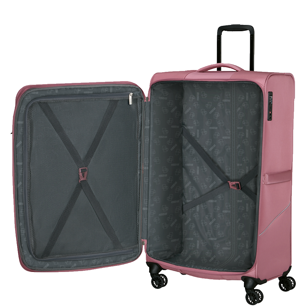 
American Tourister Summerride 4 Wheel Exp 80cm Large Suitcase Lilas Pink