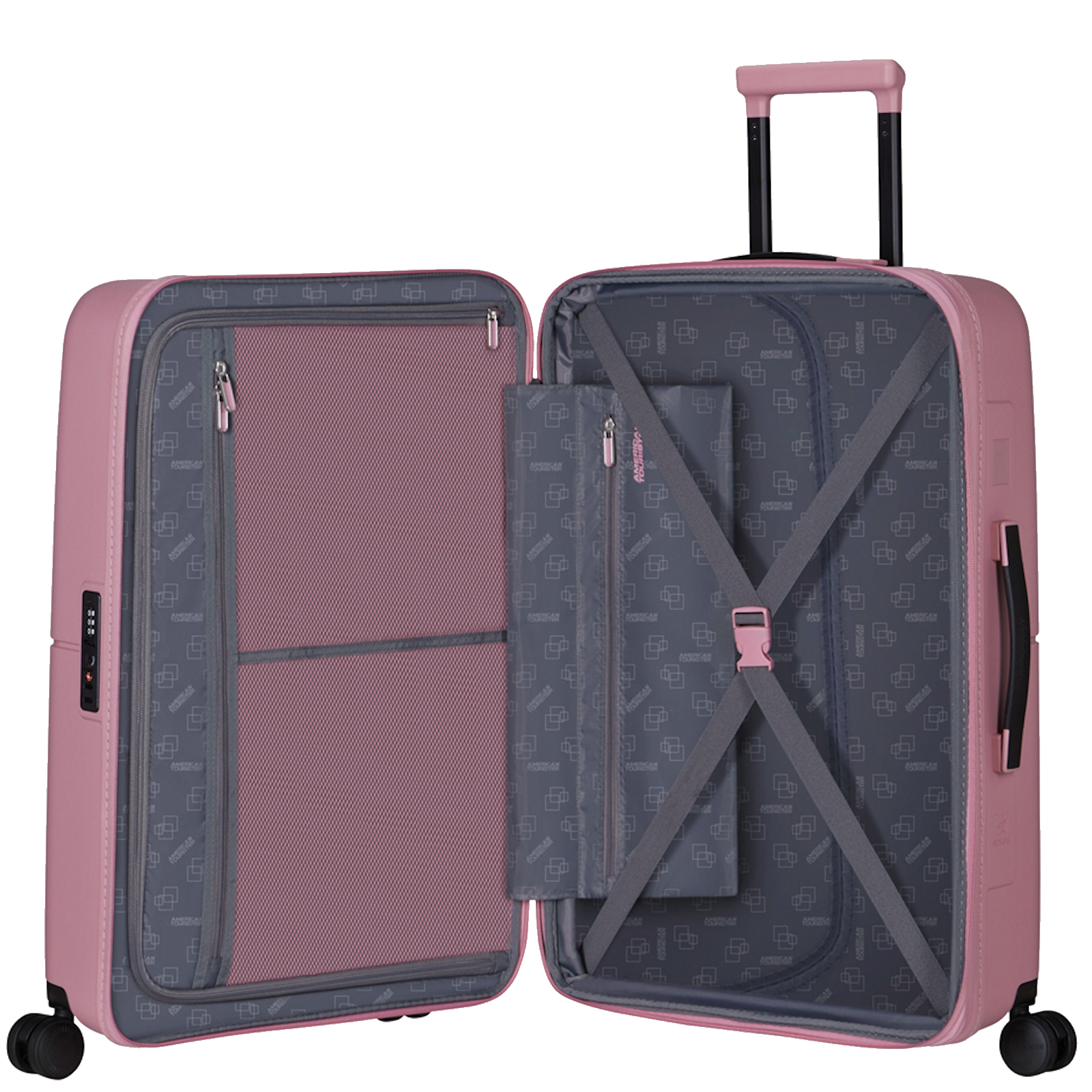
American Tourister Dashpop 67cm Expandable Medium Suitcase Lilas Pink