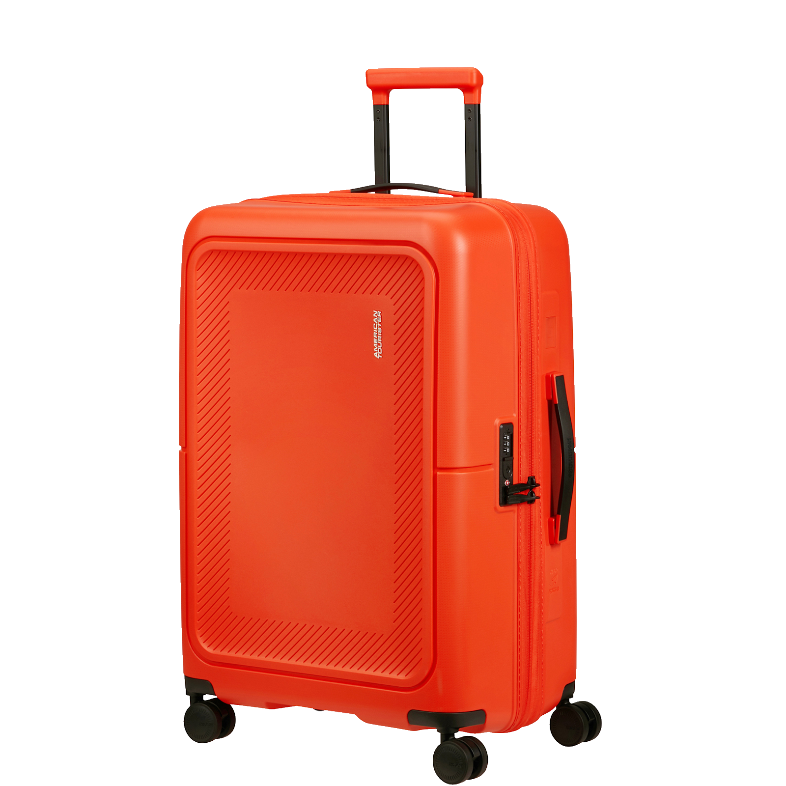 
American Tourister Dashpop 67cm Expandable Medium Suitcase Tangerine Red