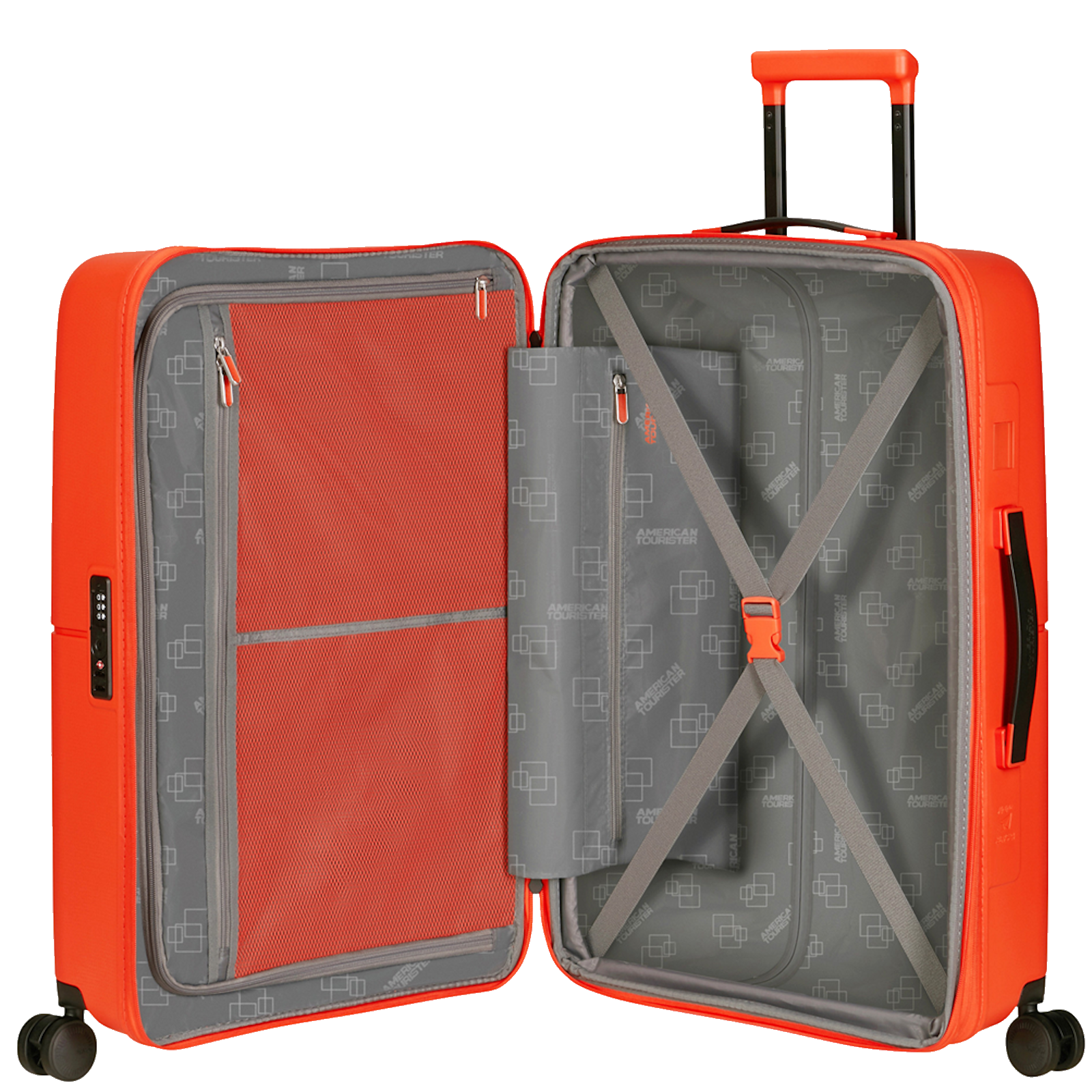 
American Tourister Dashpop 67cm Expandable Medium Suitcase Tangerine Red