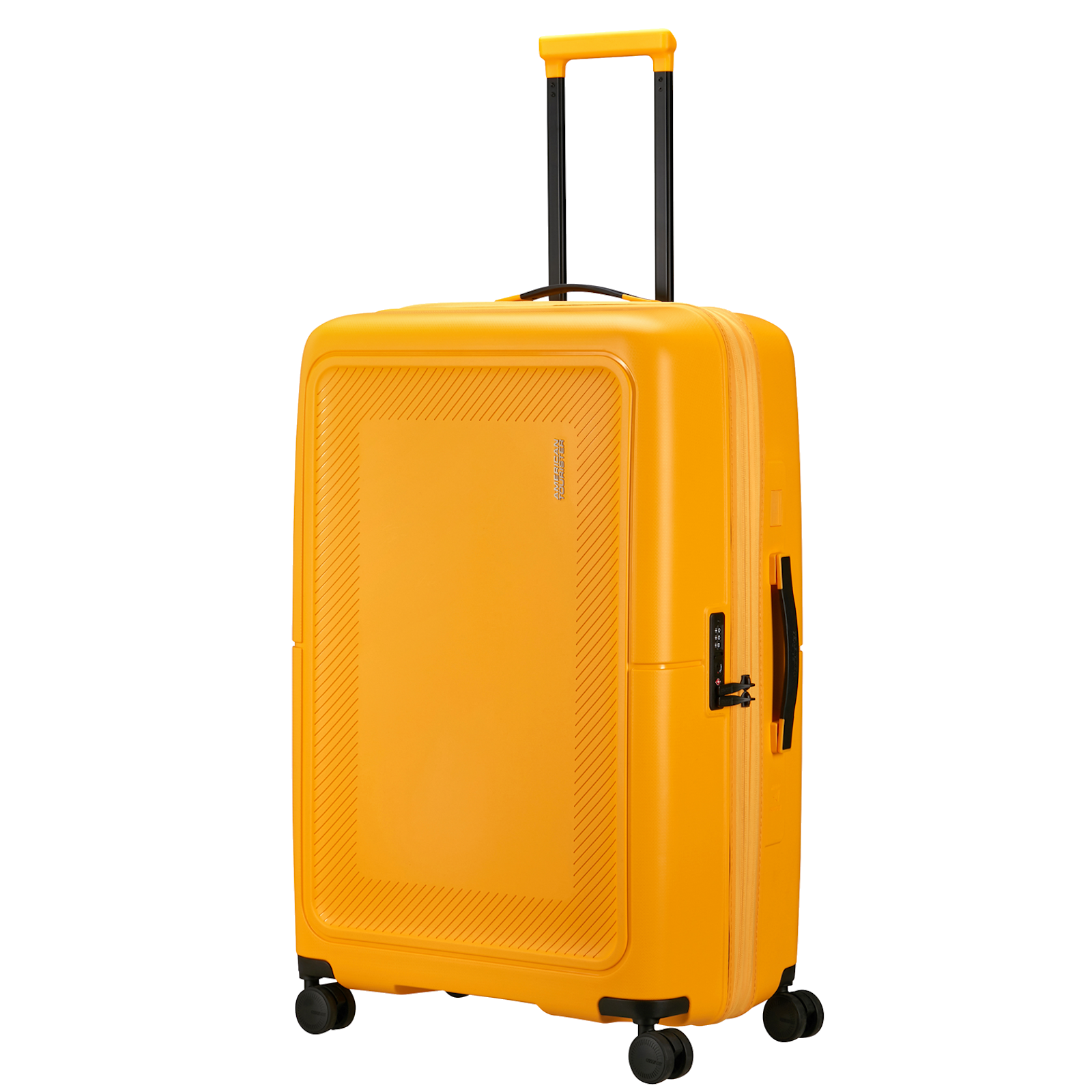
American Tourister Dashpop 77cm Expandable Large Suitcase Golden Yellow