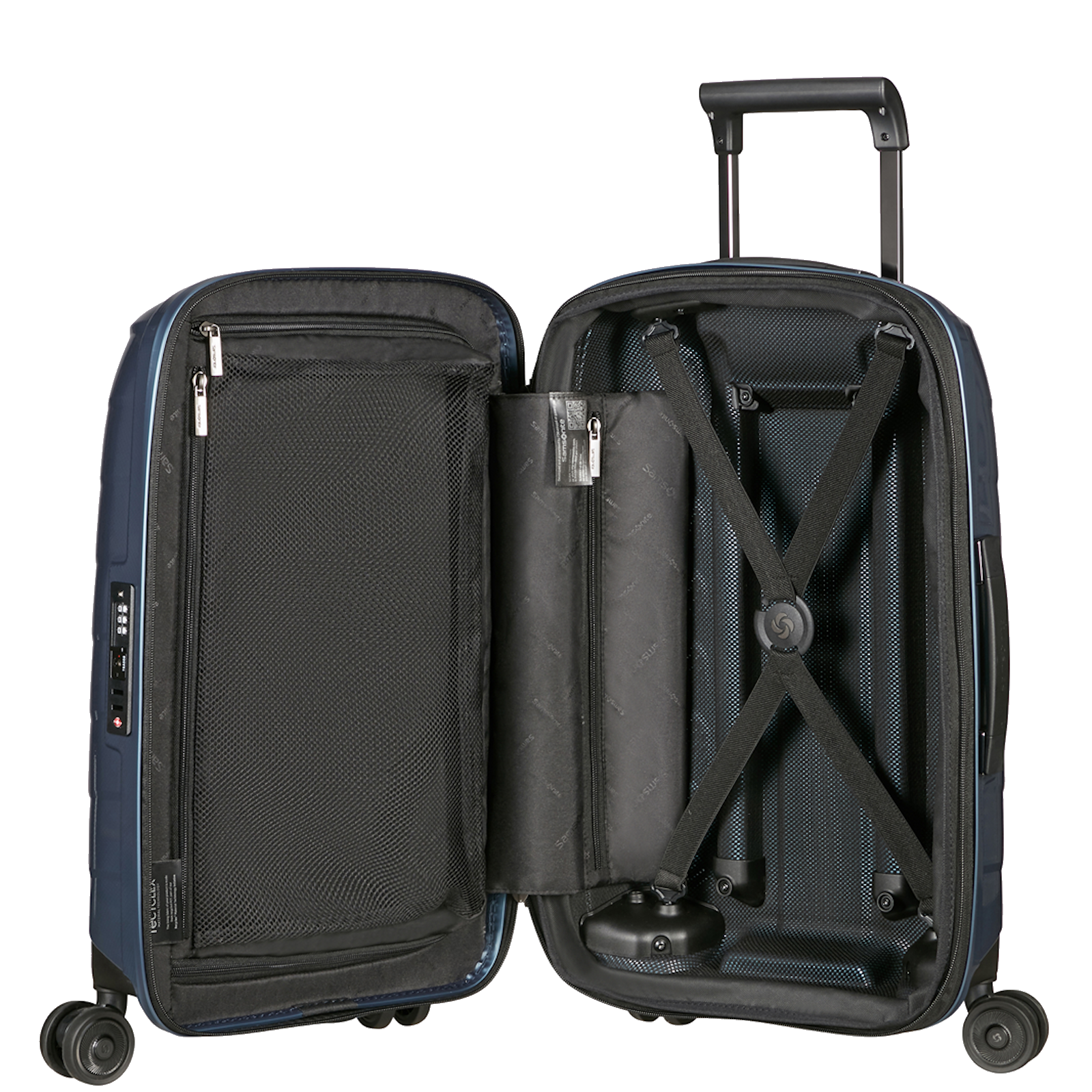 
Samsonite Attrix 55cm Exp Cabin Suitcase Steel Blue