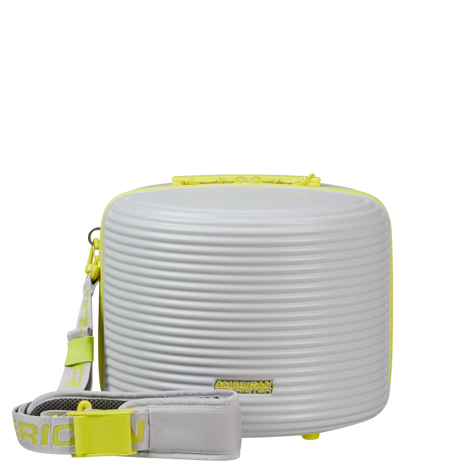 
American Tourister Rollio Beauty Case Light Grey/Lime