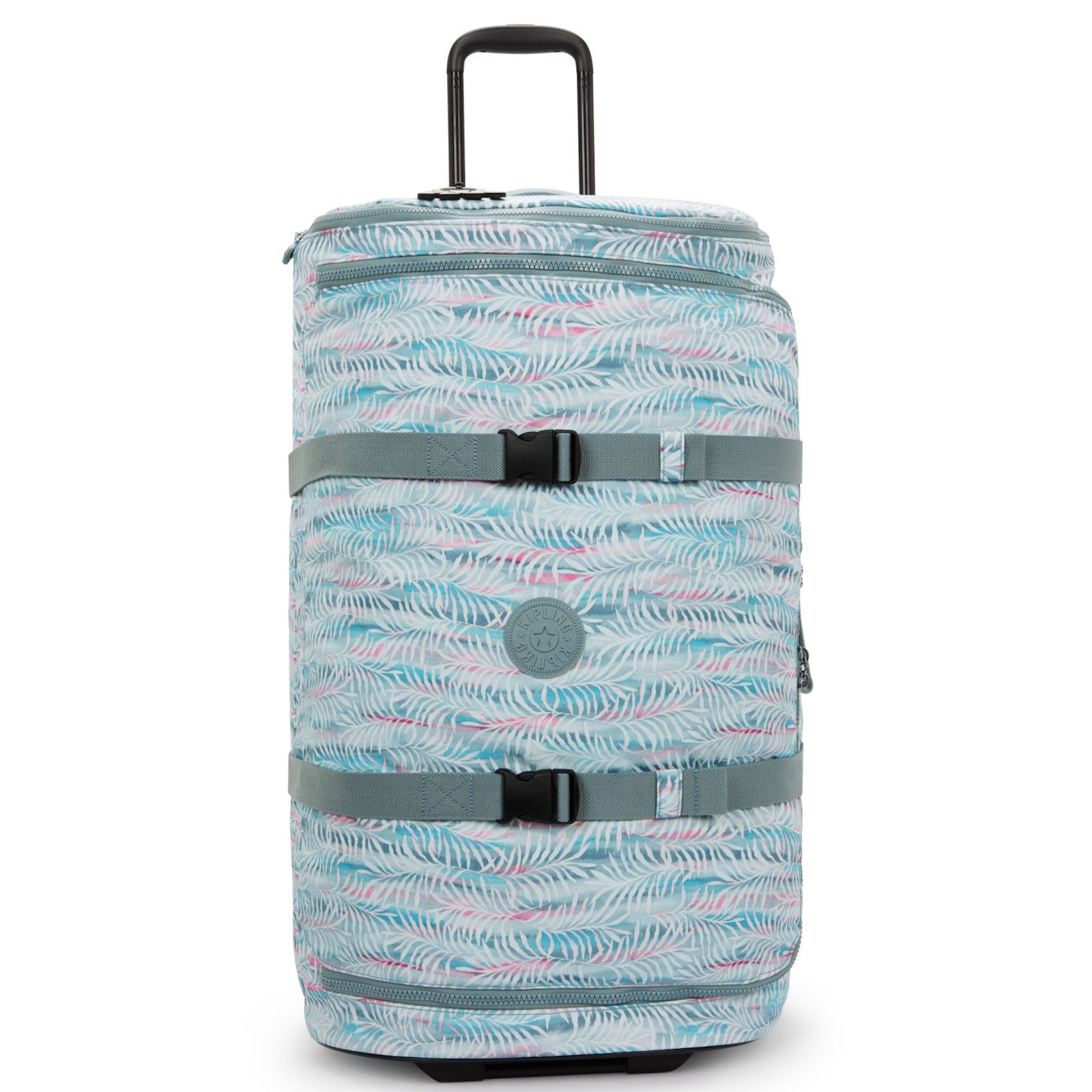 Kipling Aviana L Wheeled Duffle Palmtree Leaves