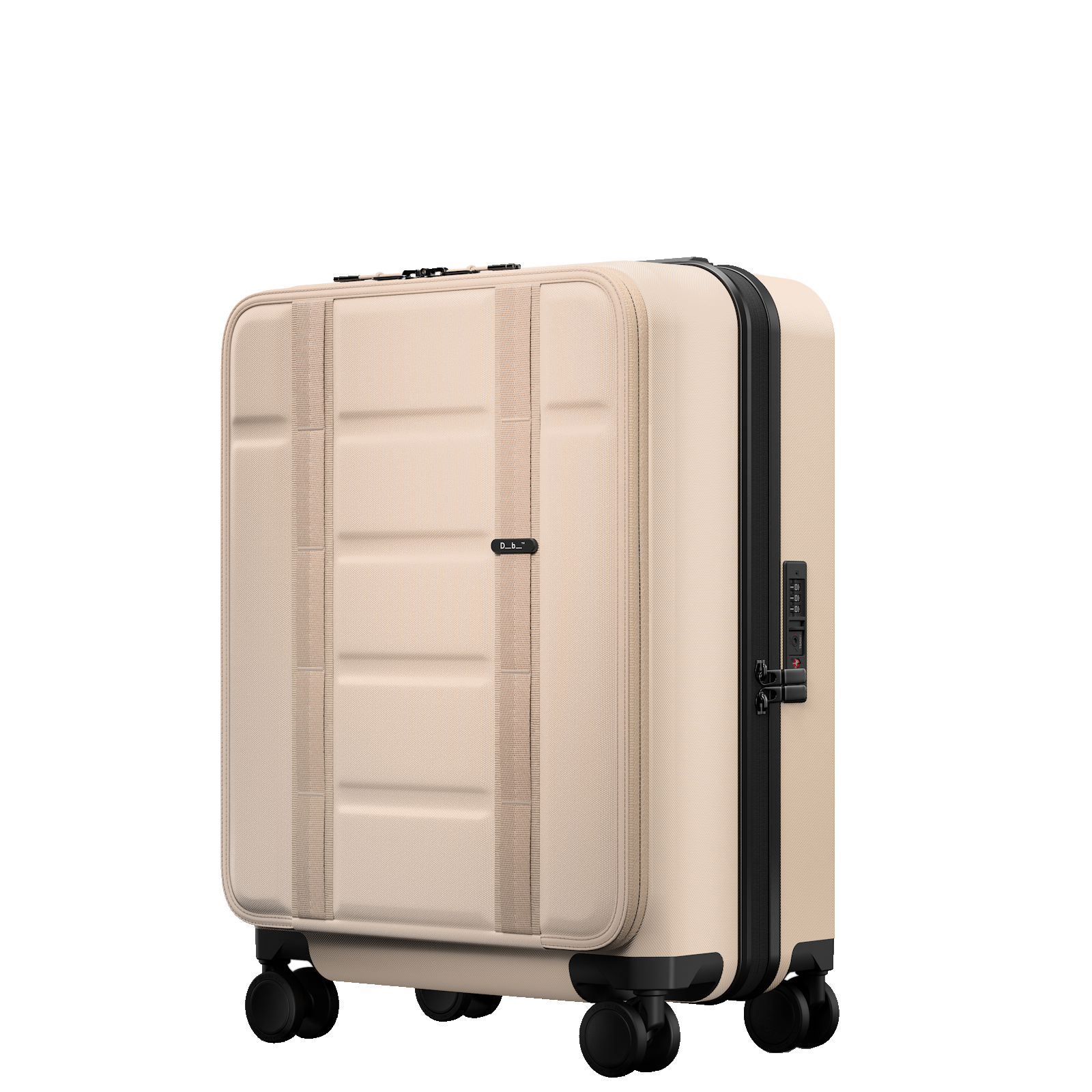 
Db Ramverk 55cm 4 Wheel Front Access Cabin Suitcase Fogbow Beige