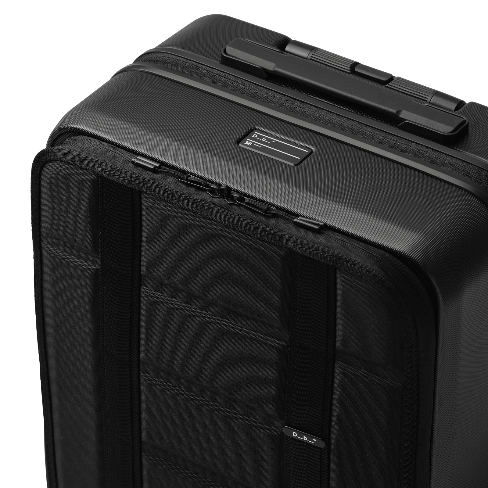 
Db Ramverk 55cm 4 Wheel Front Access Cabin Suitcase Black Out
