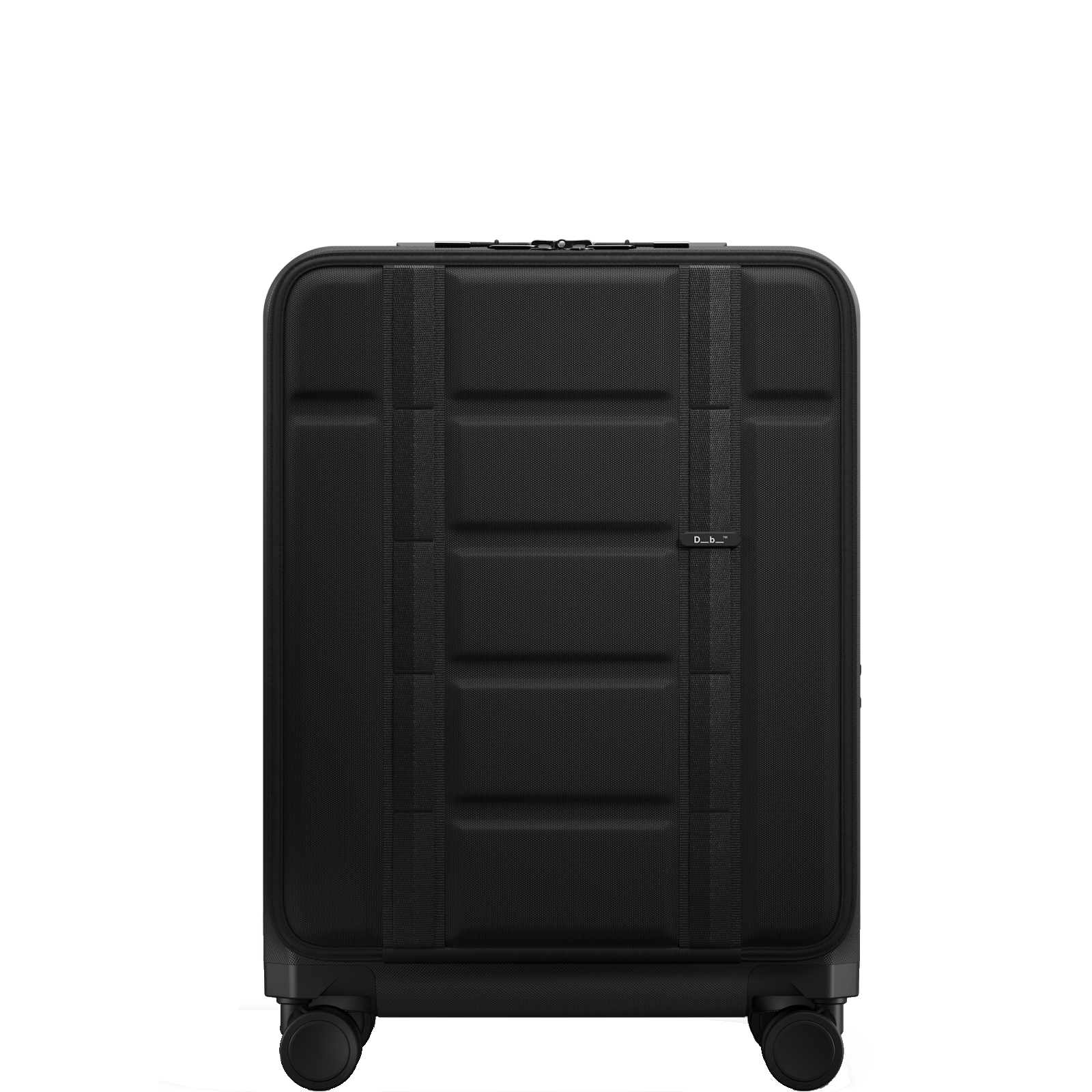
Db Ramverk 55cm 4 Wheel Front Access Cabin Suitcase Black Out