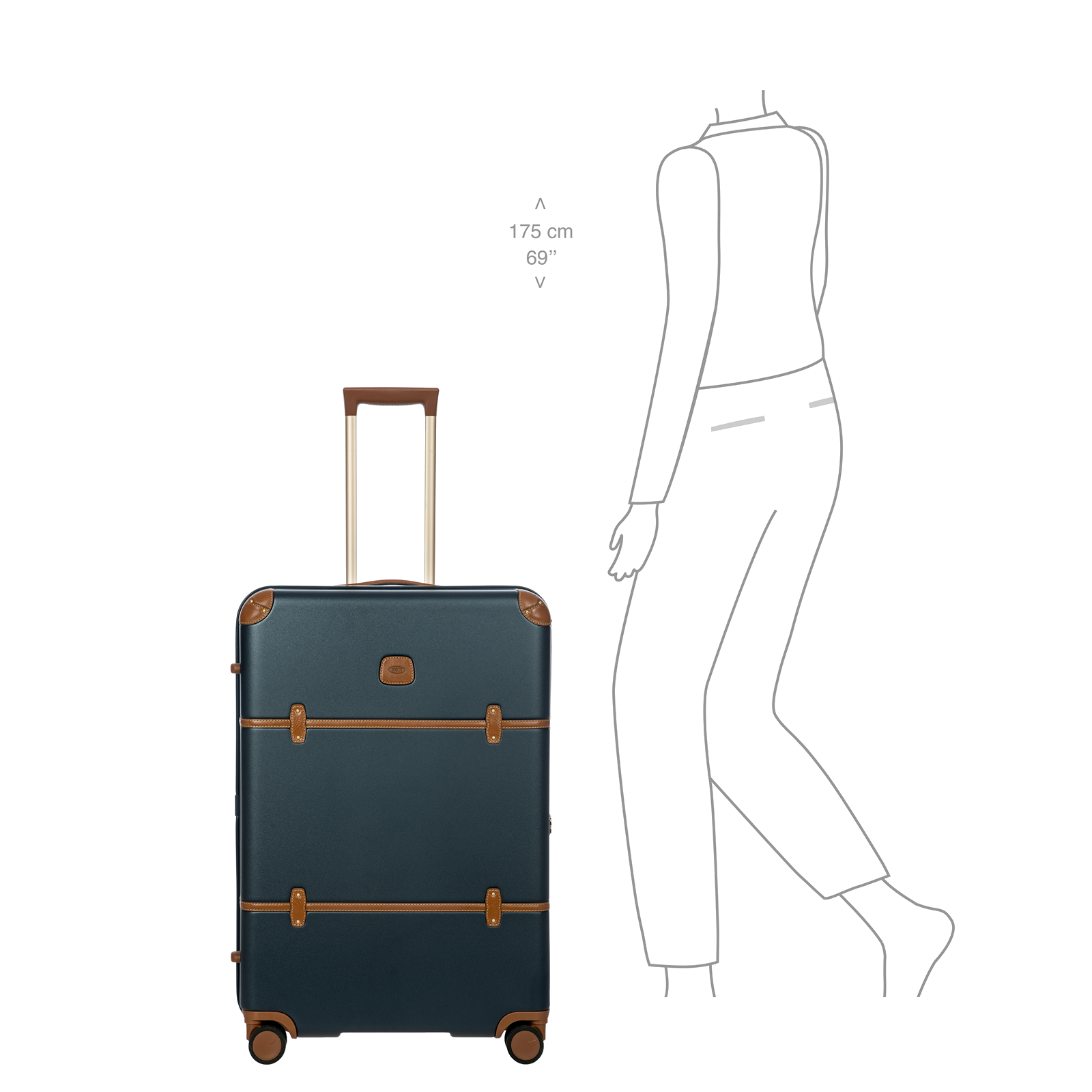 
Bric's Bellagio 3 76cm Large Suitcase Blue