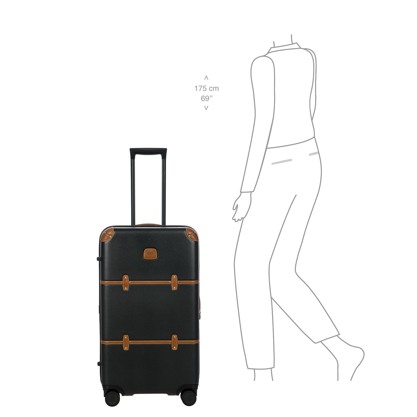 
Bric's Bellagio 3 74cm Travel Trunk Black