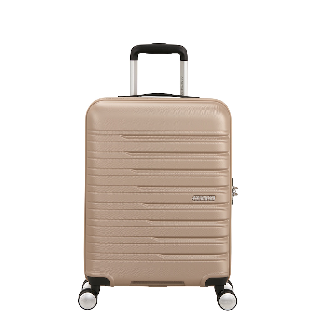 American Tourister Flashline Cabin Suitcase Ivory Gold