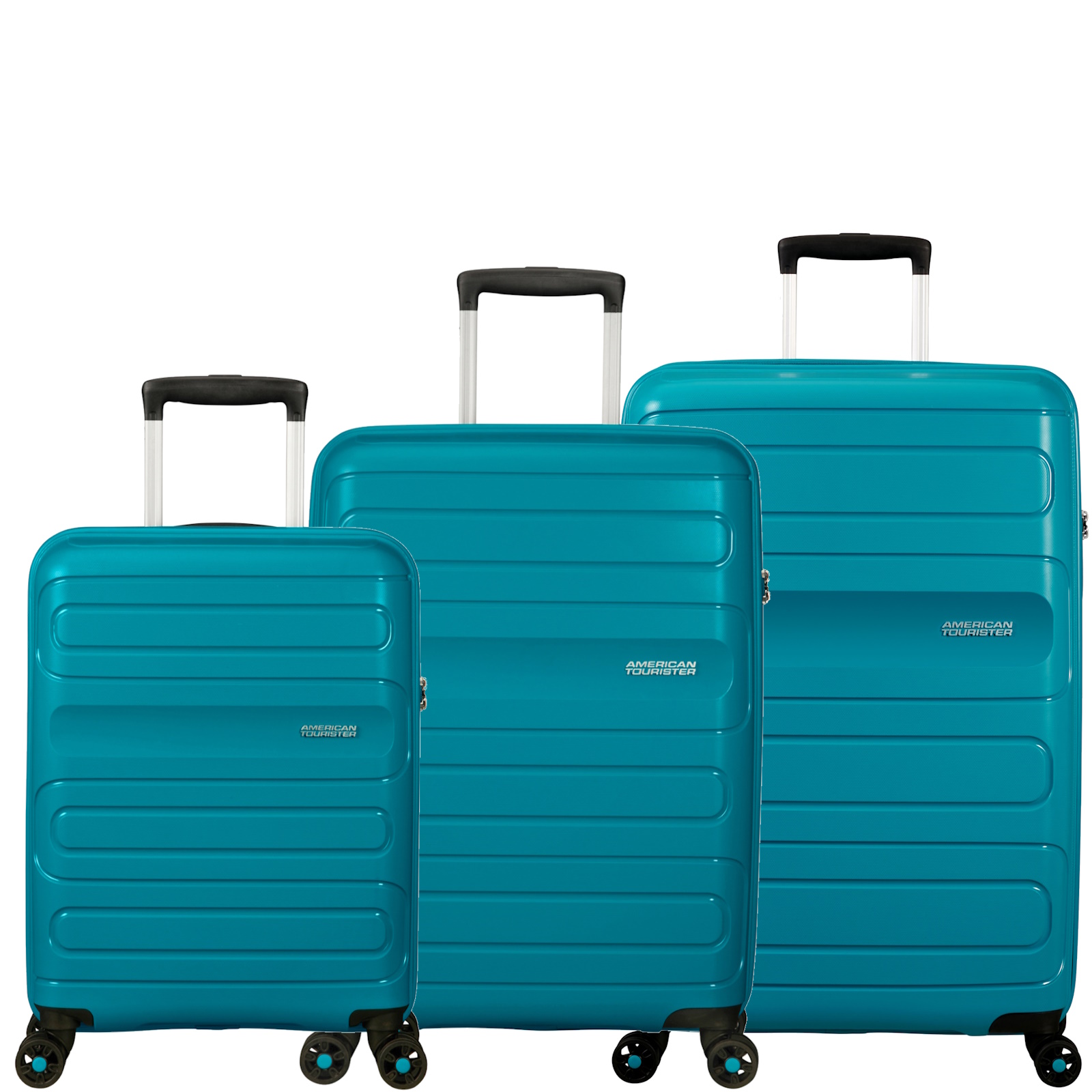 American Tourister Sunside 3 Piece Luggage Set Totally Teal