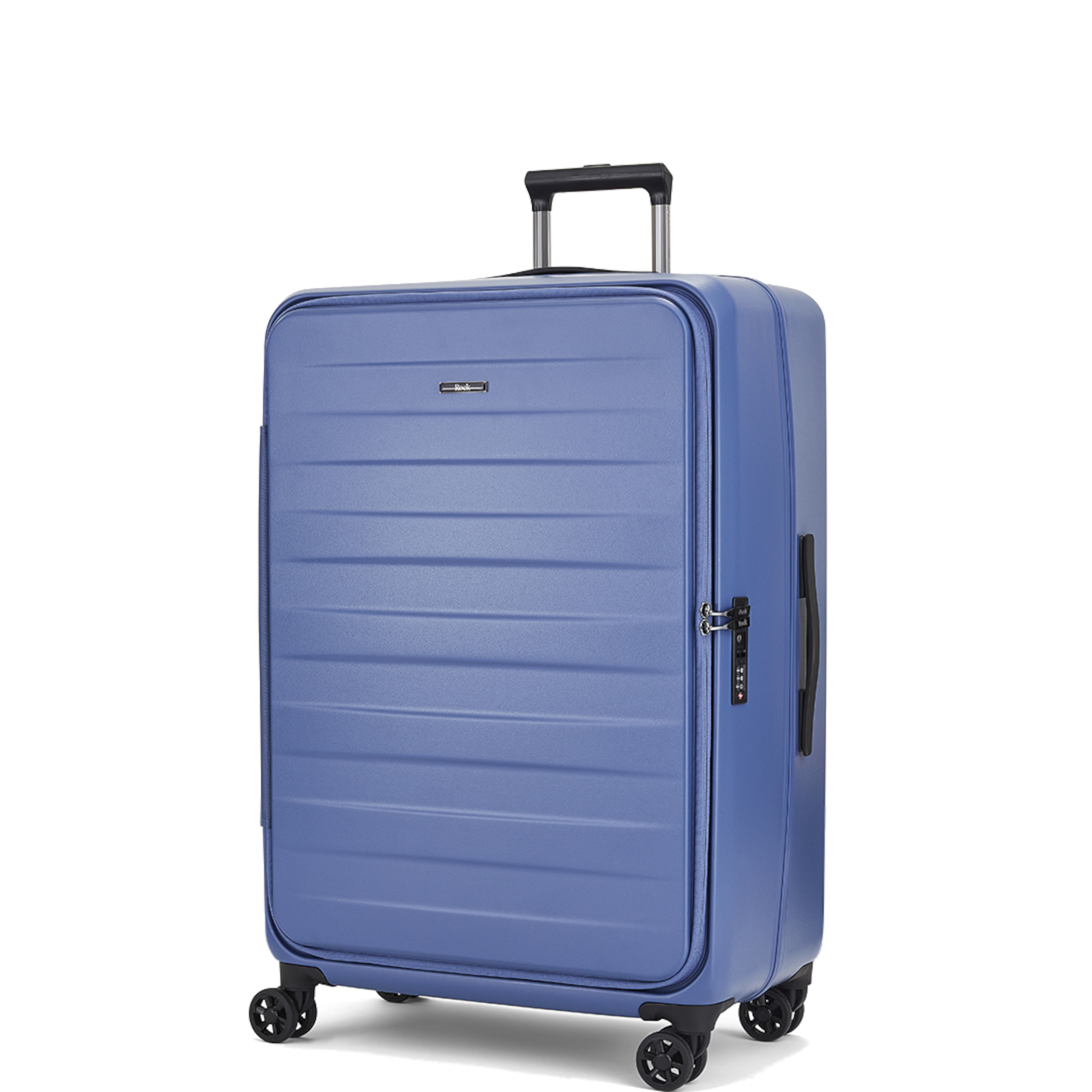 Rock Eden 4 Wheel Large Suitcase Indigo