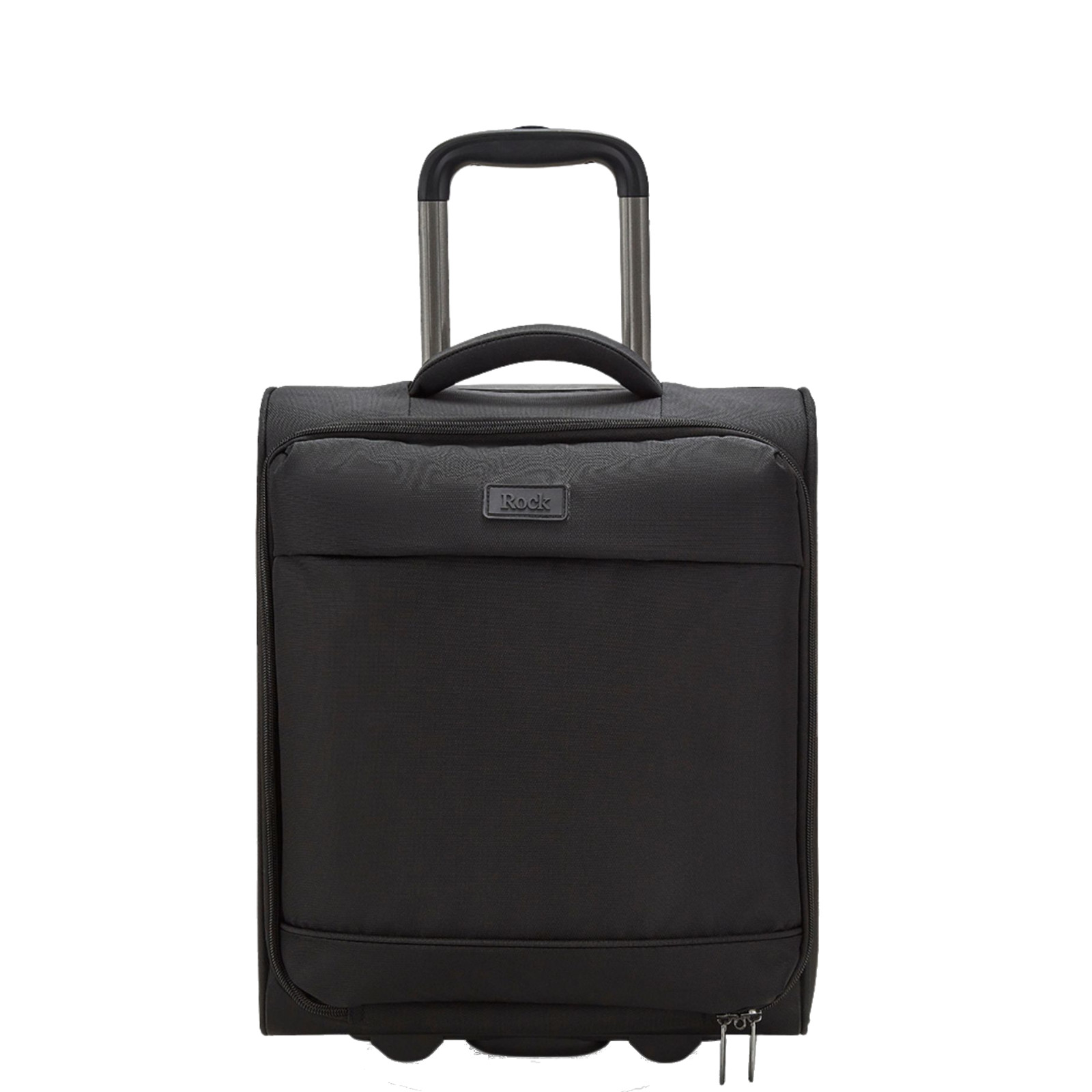 Rock Paris 4 Wheel Underseat Suitcase Black