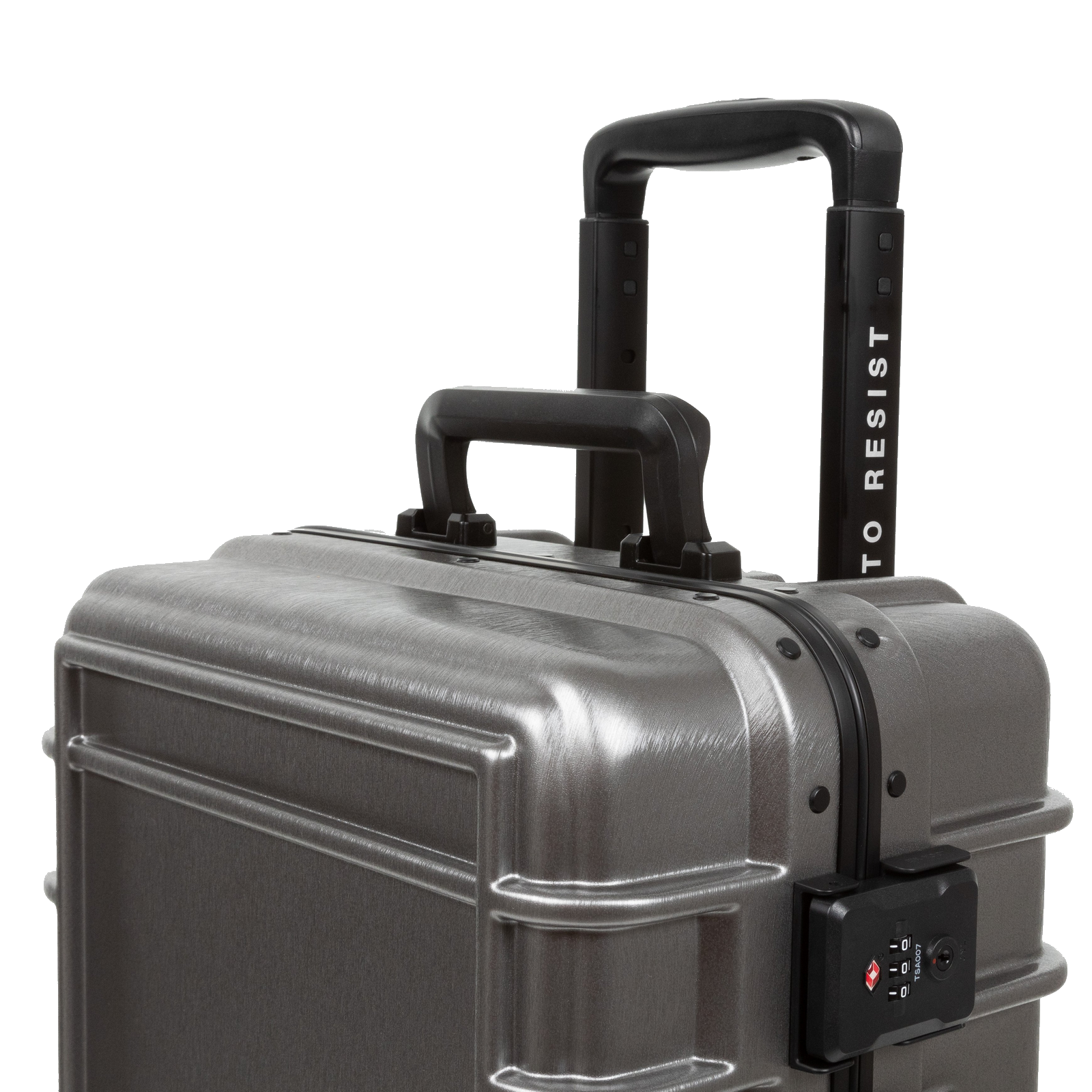 
Eastpak Resist'R 55cm 4 Wheel Cabin Suitcase Brushed Metal