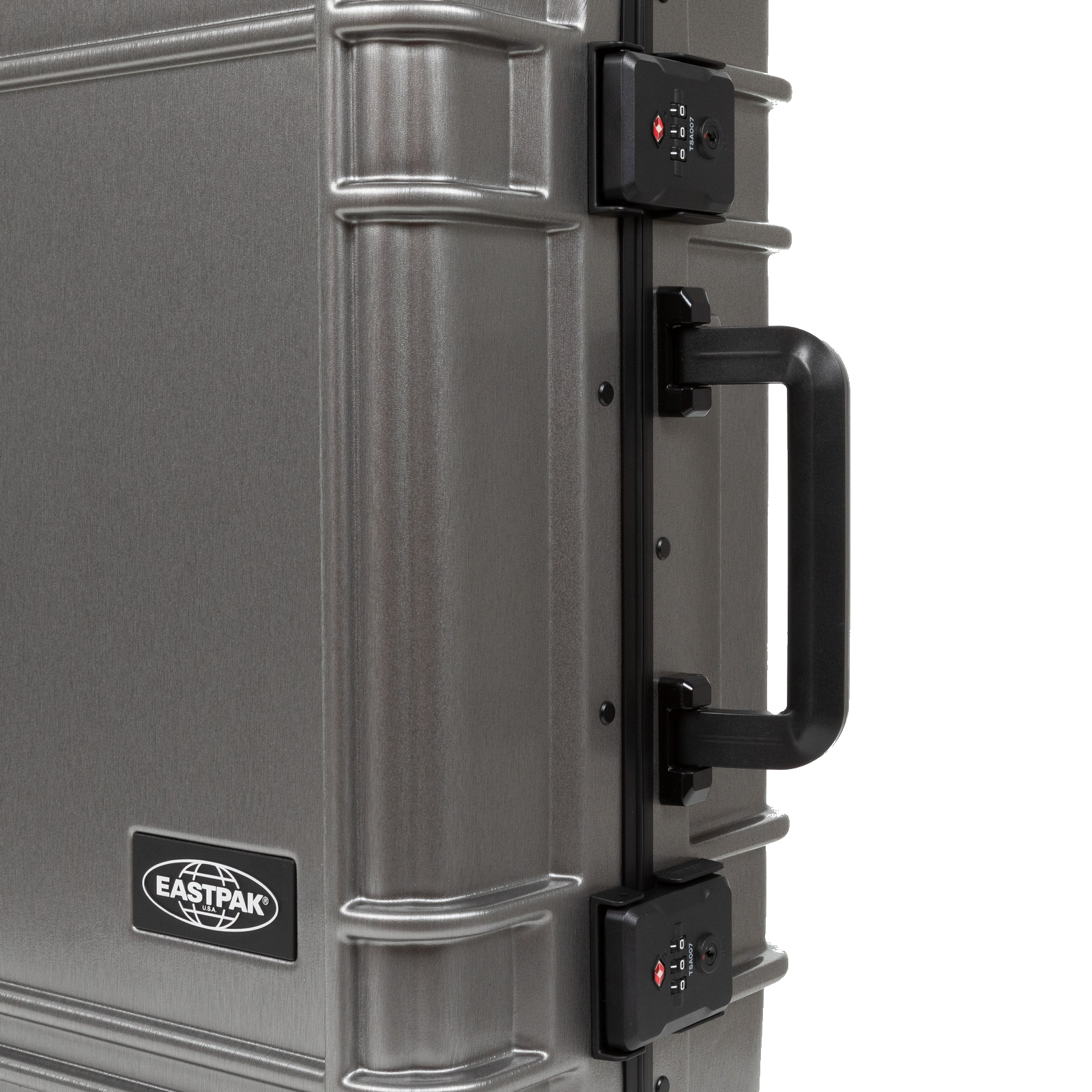 
Eastpak Resist'R 55cm 4 Wheel Cabin Suitcase Brushed Metal