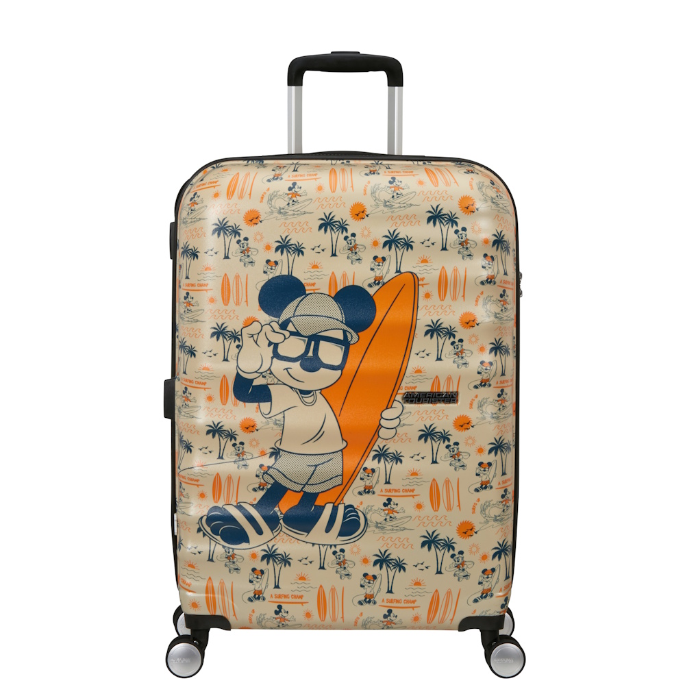 American Tourister Wavebreaker Disney 67cm Suitcase Mickey Super Surfer